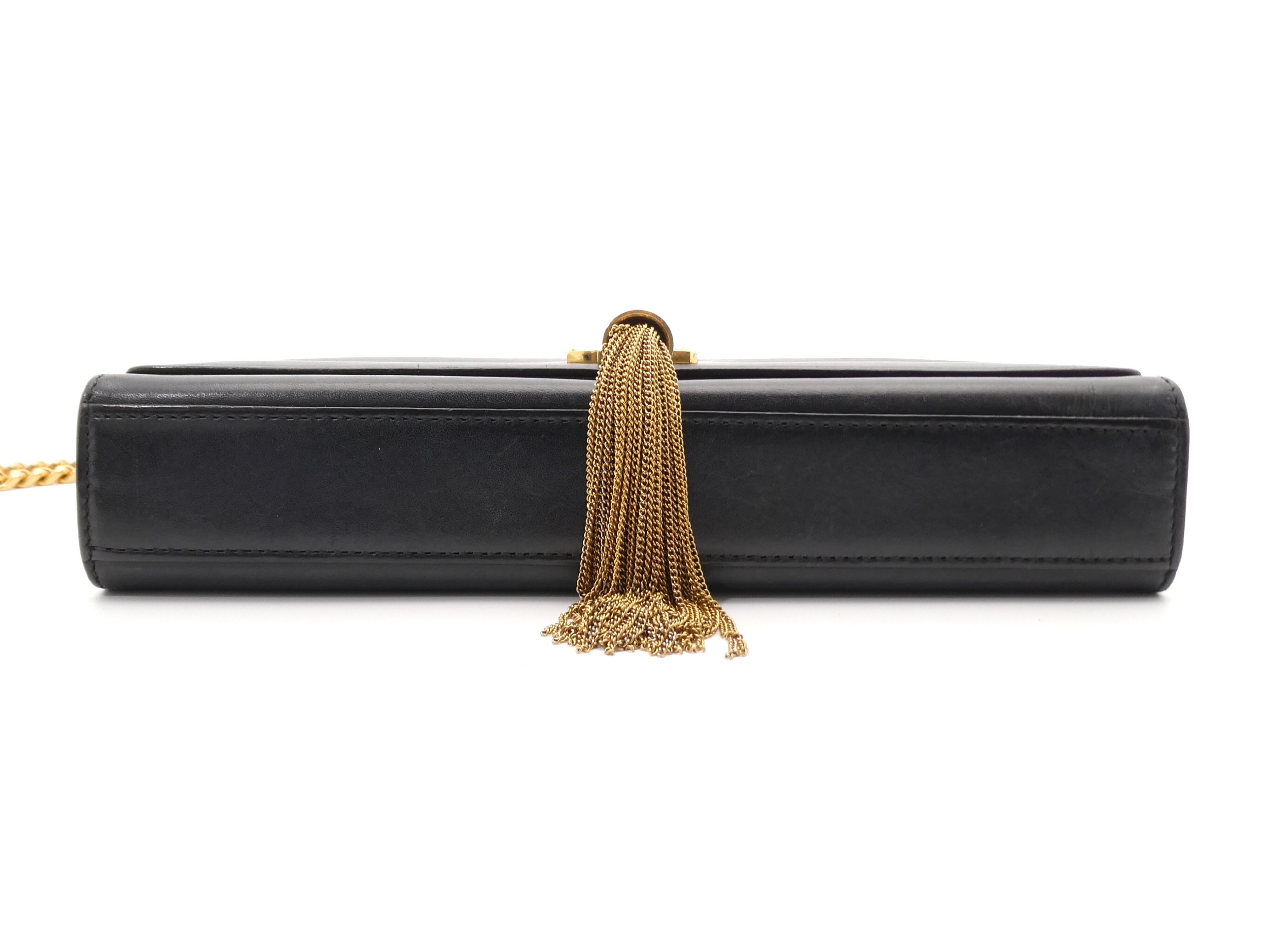 Leather Fringe Chain Shoulder Bag — view 5