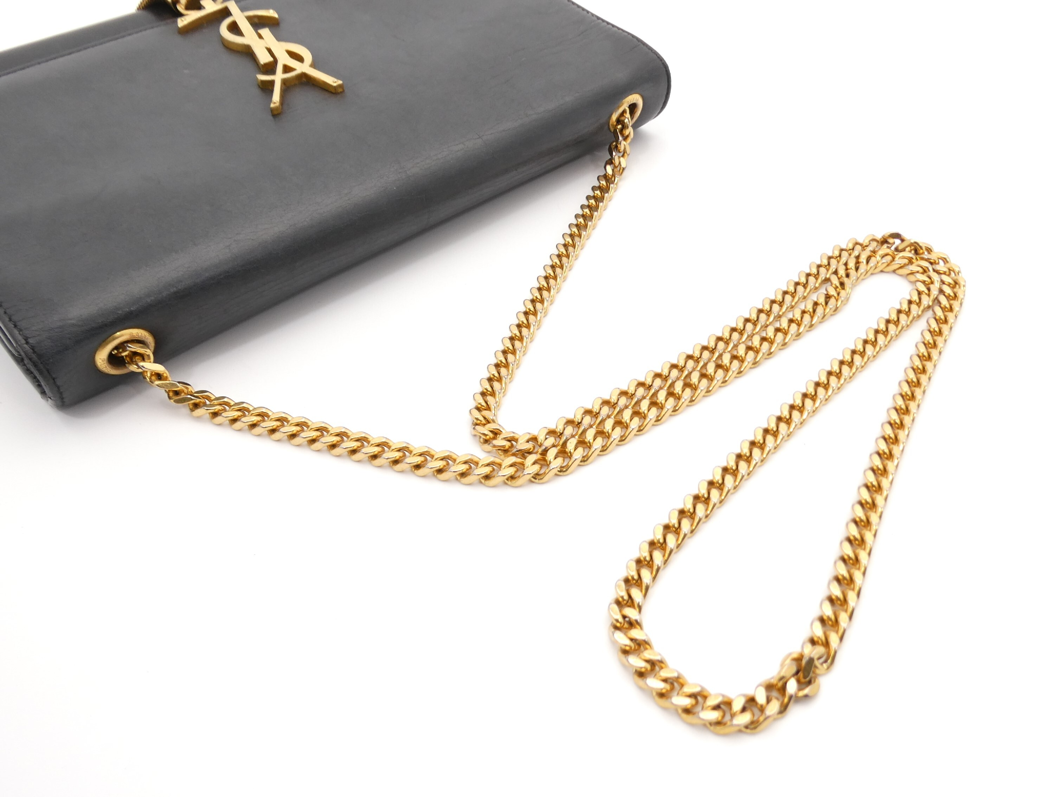 Leather Fringe Chain Shoulder Bag — view 6