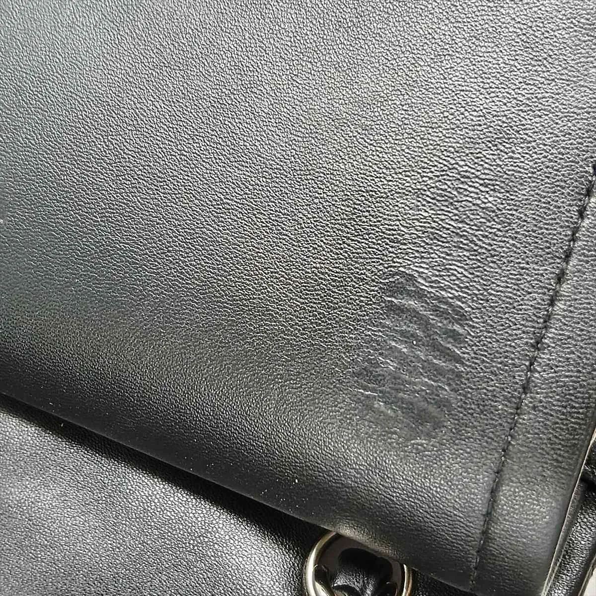 [Individually packaged] Chanel Large Matelassé 30 Lambskin Double Flap Double Chain Bag, Black with Silver Hardware, 15638549, Serial Number 15-series, A58600 — view 13