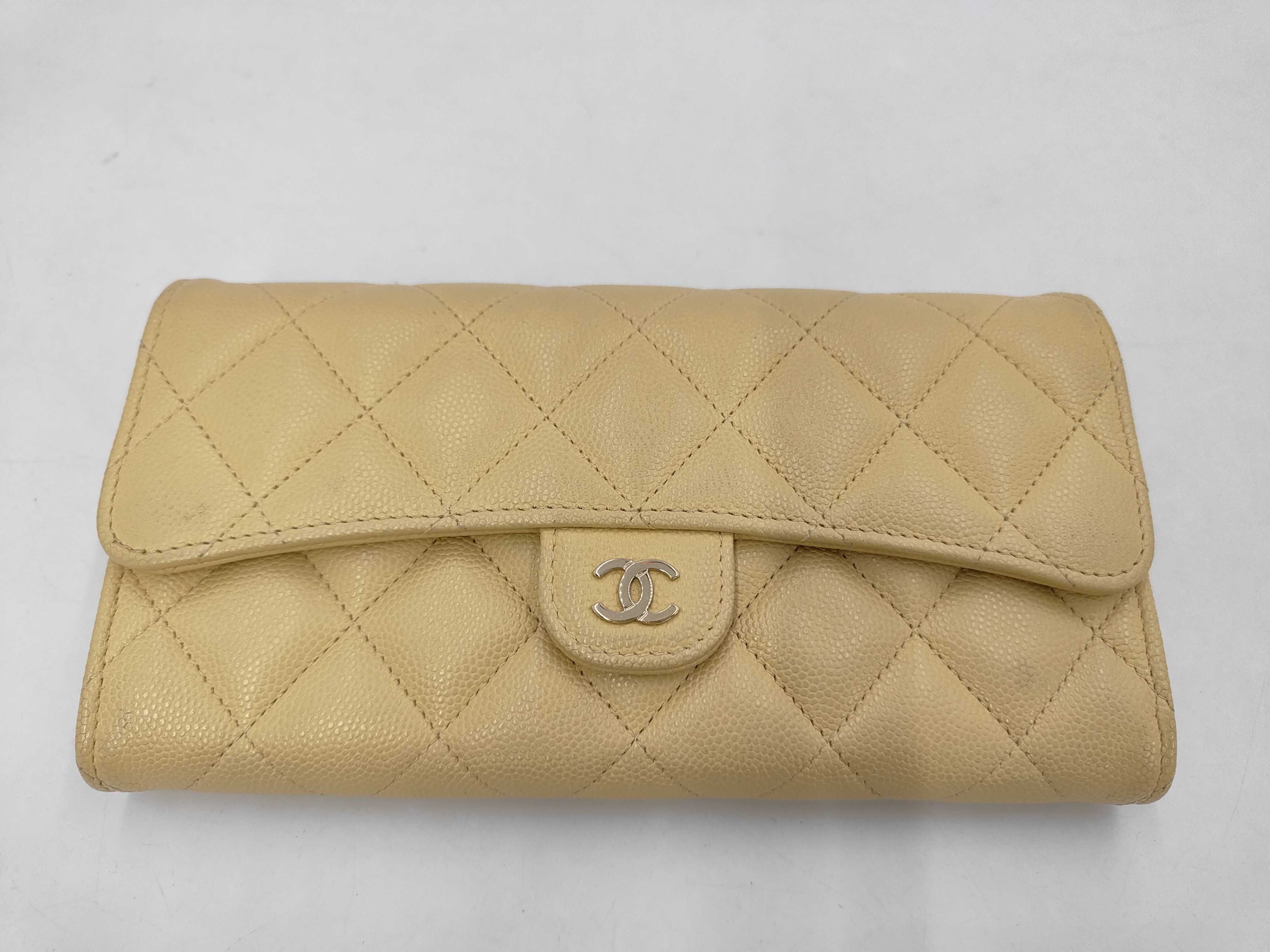 Long Wallet / Matelassé / Caviar Leather / Yellow / TKAE5CAE Wallet