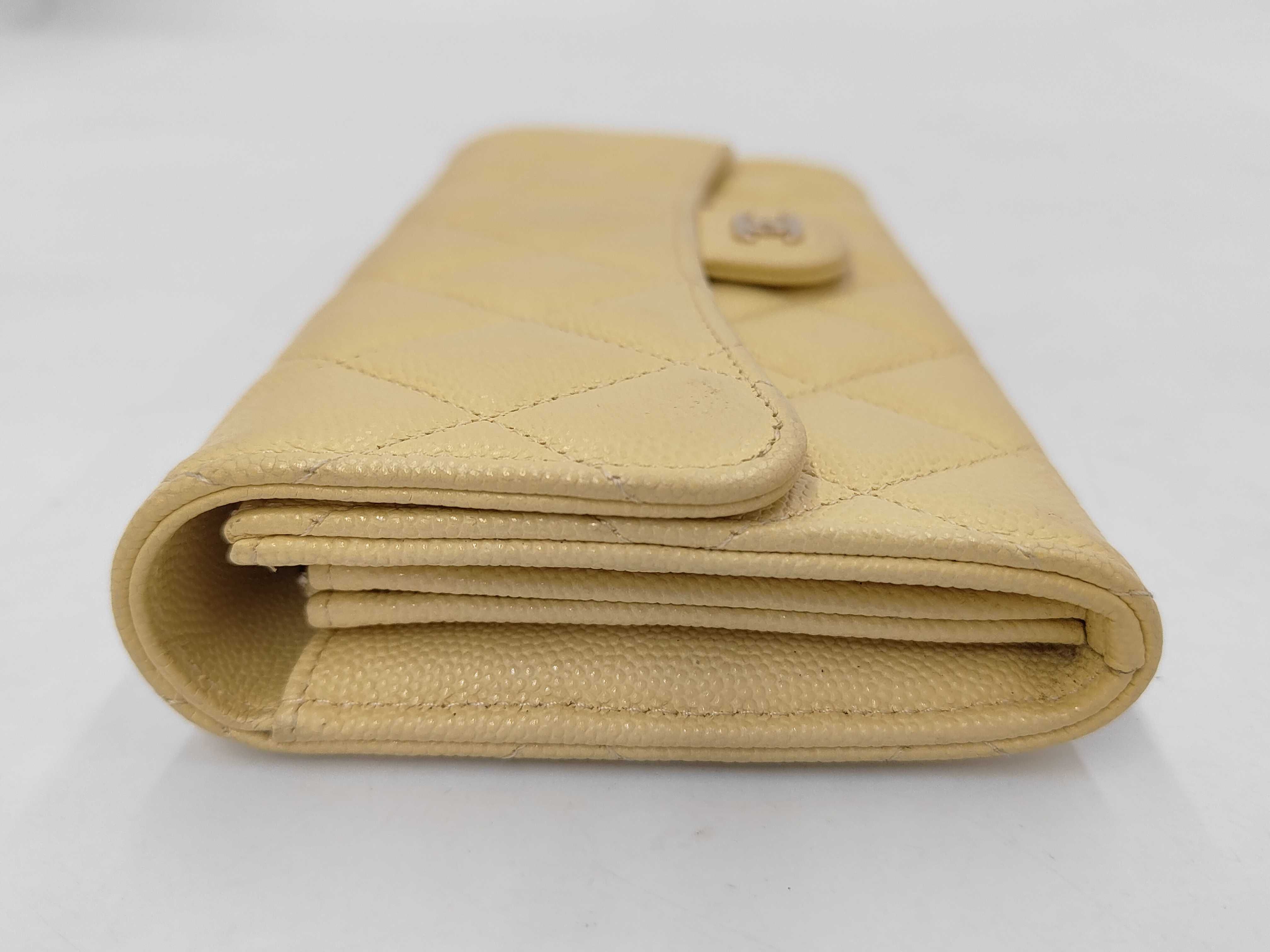 Long Wallet / Matelassé / Caviar Leather / Yellow / TKAE5CAE Wallet — view 6