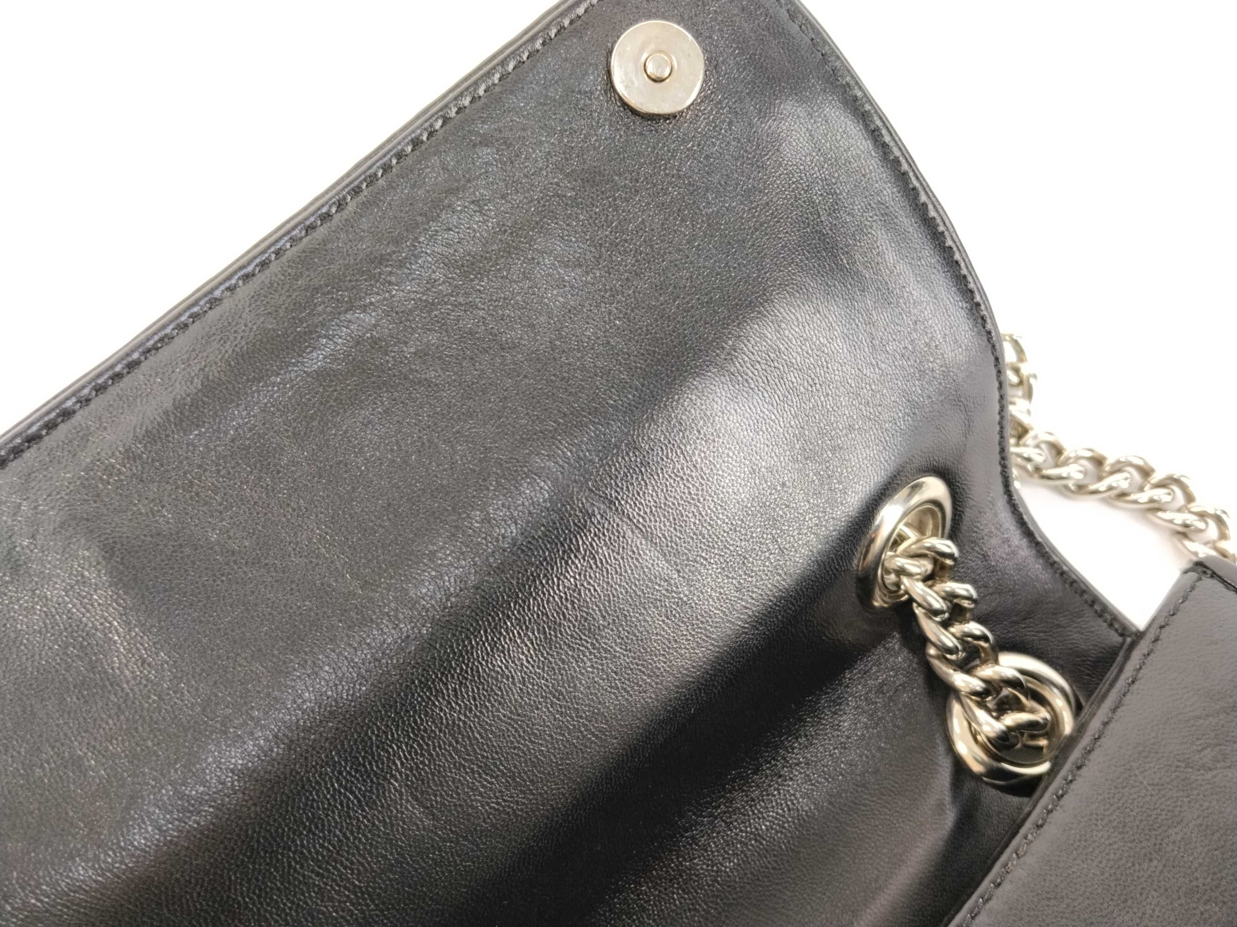 Pleated Nappa Leather Chain Bag Shoulder Bag — view 9