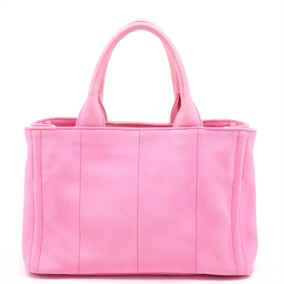Canapa Canvas x Leather 2-Way Handbag, Pink — view 2