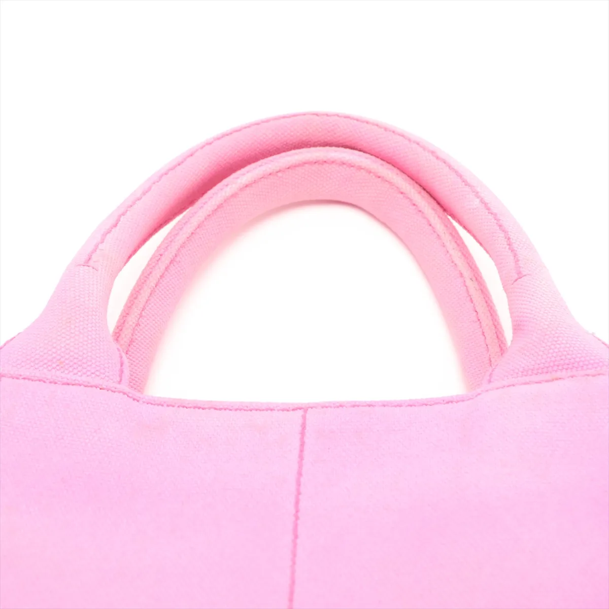 Canapa Canvas x Leather 2-Way Handbag, Pink — view 6