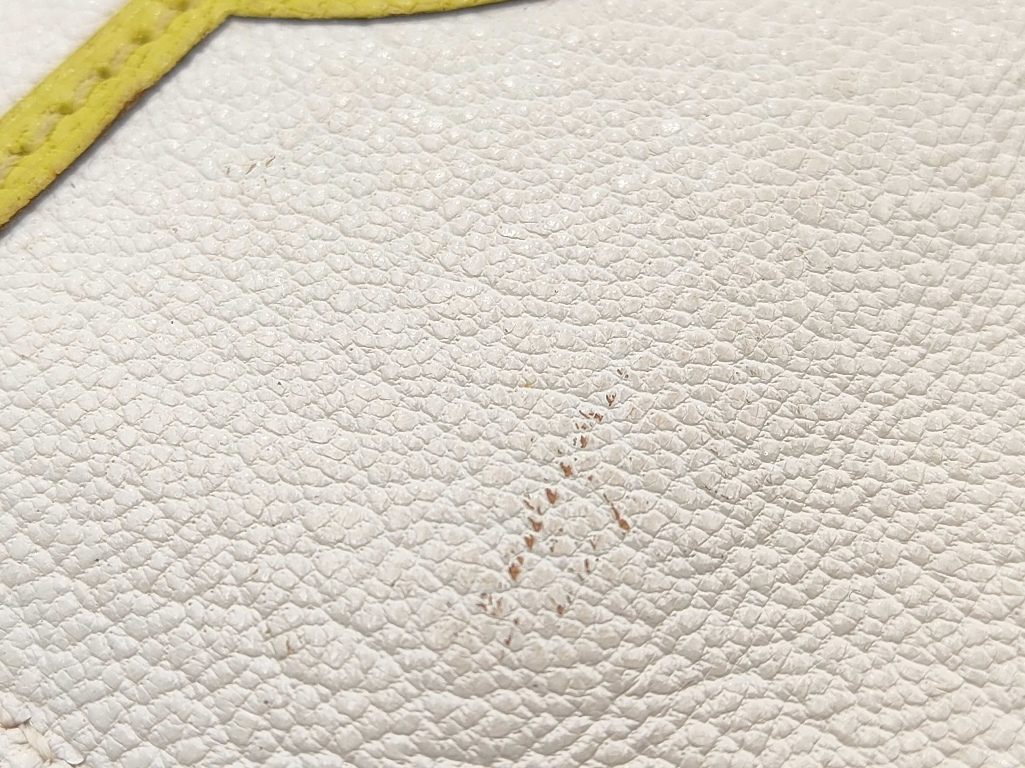 White Calfskin Paddock Y Stamp Coin Case — view 9