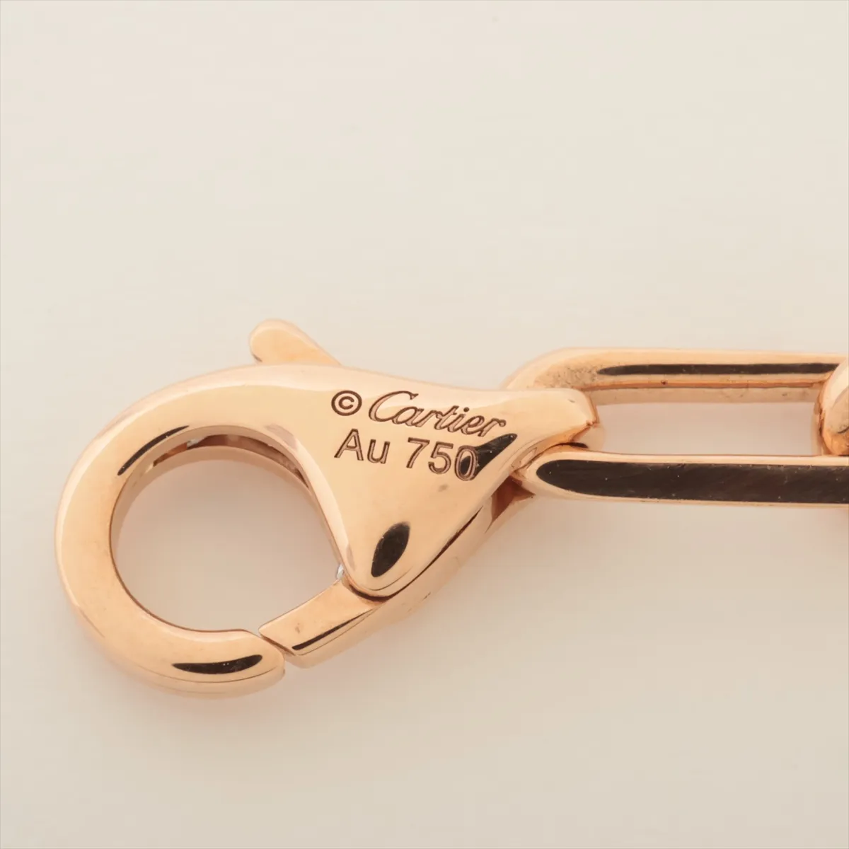 Santos de Cartier bracelet, 750 (PG), 9.2g, 380GOX, loose lobster clasp. — view 4