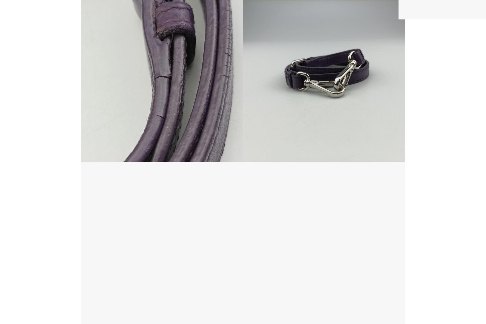 Ribbon Gather Leather Purple — view 11