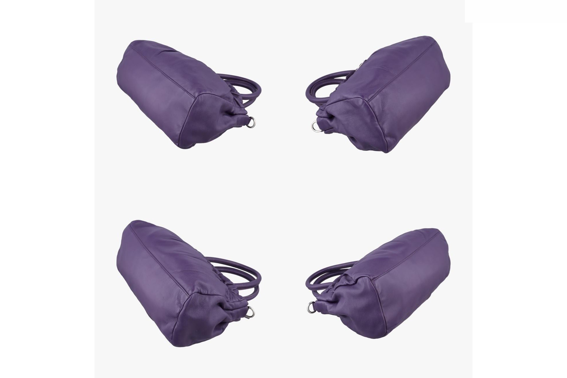 Ribbon Gather Leather Purple — view 4