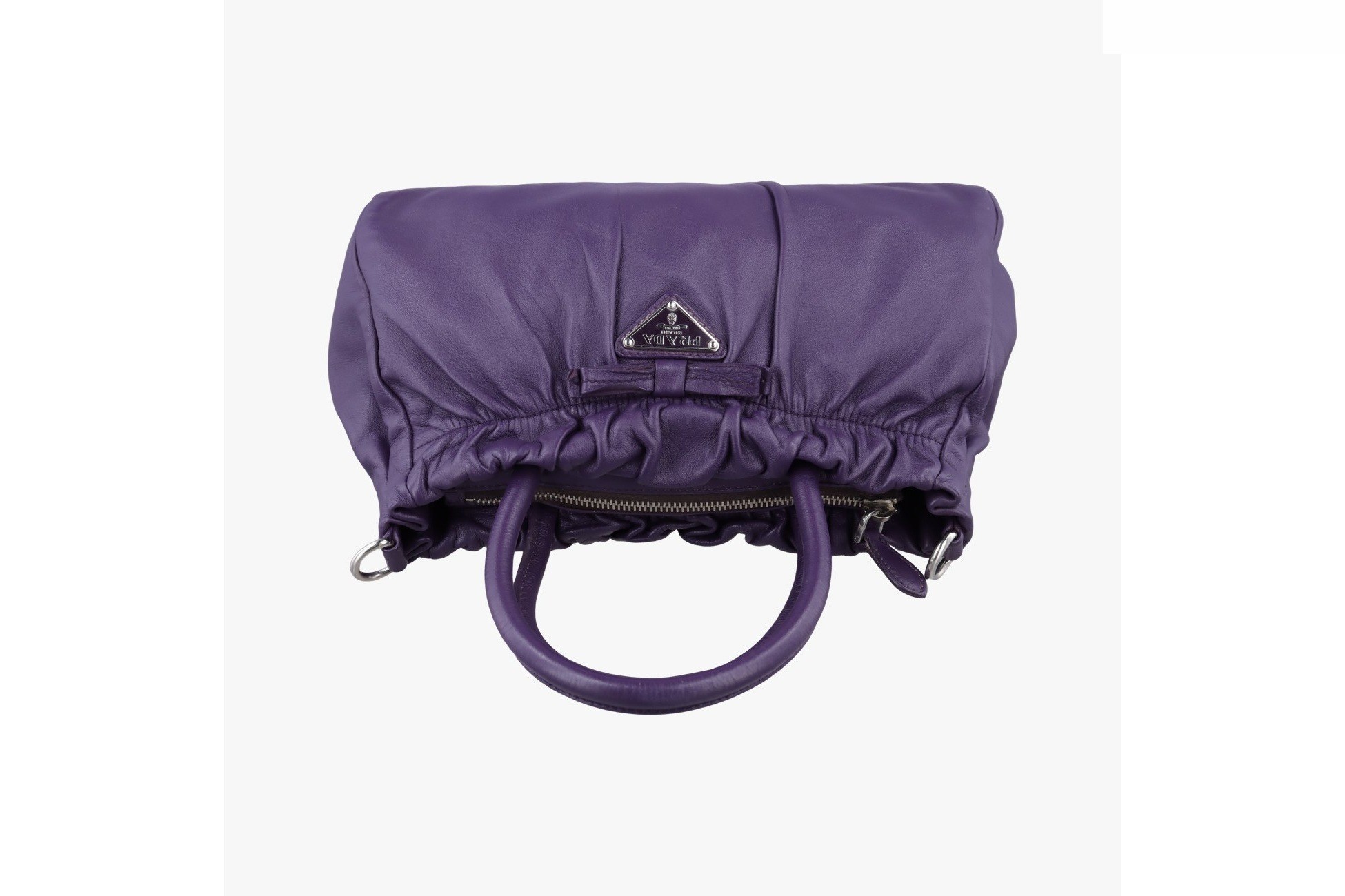 Ribbon Gather Leather Purple — view 5