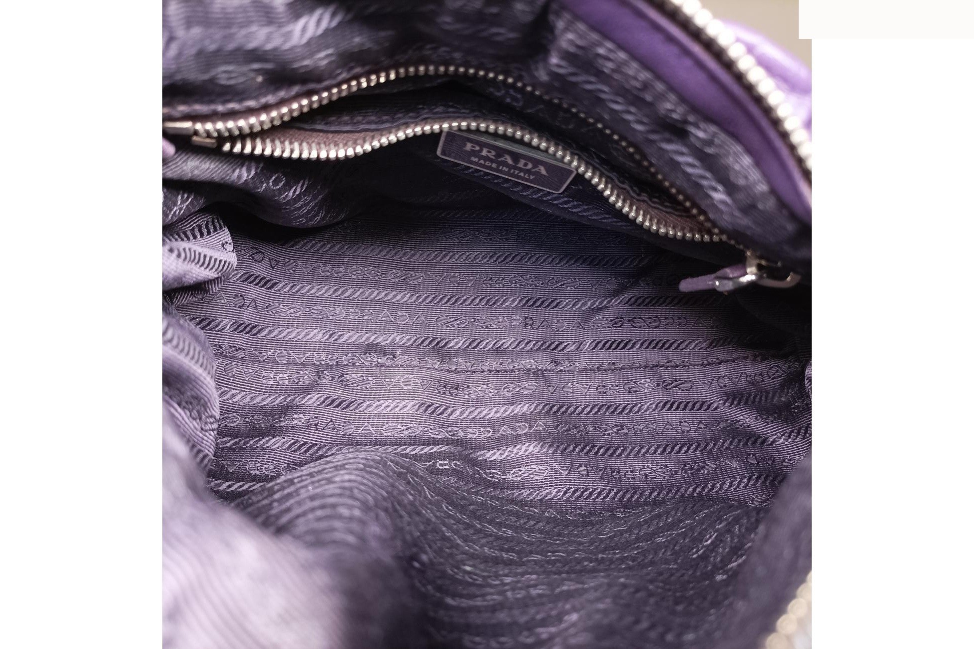 Ribbon Gather Leather Purple — view 6
