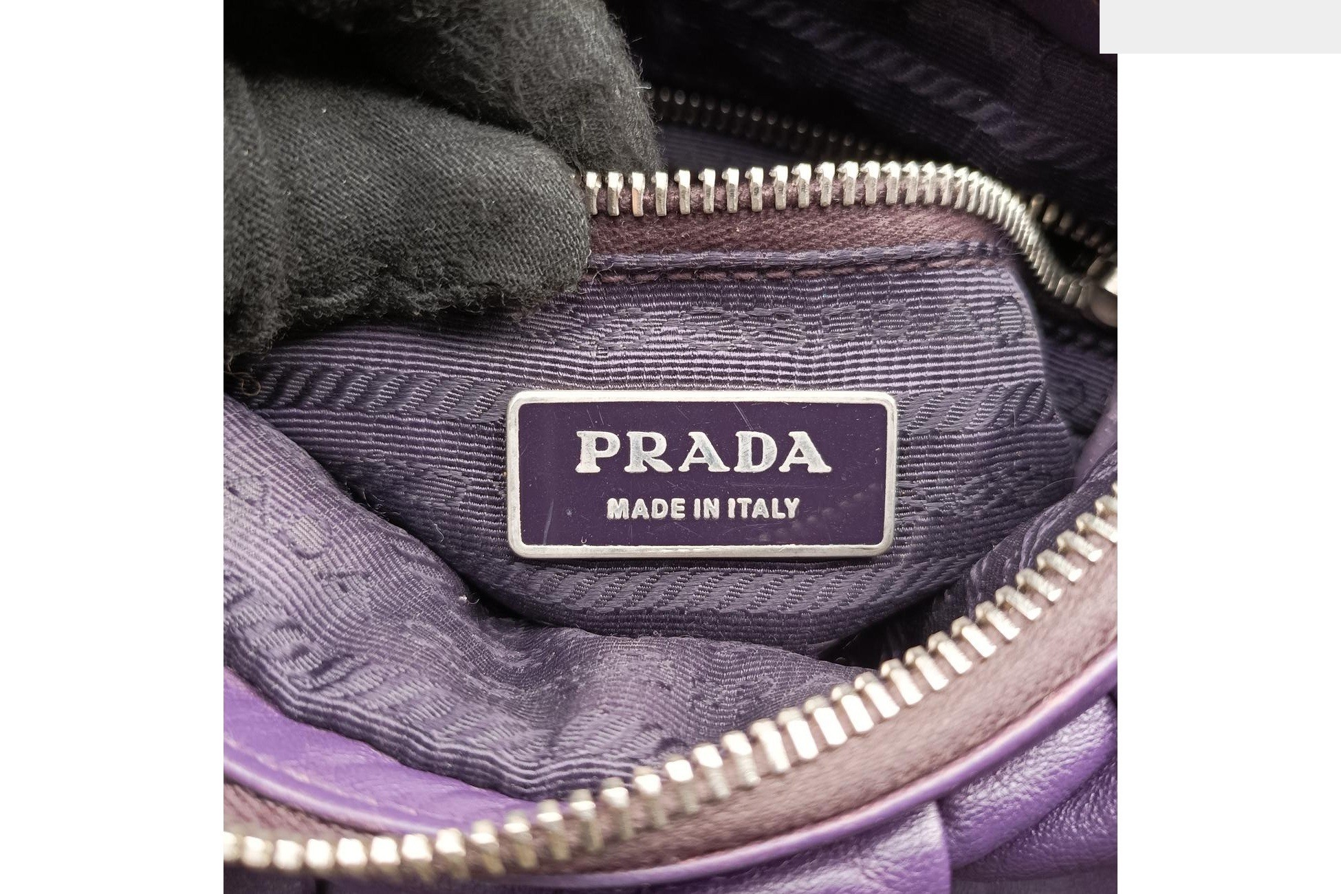 Ribbon Gather Leather Purple — view 7