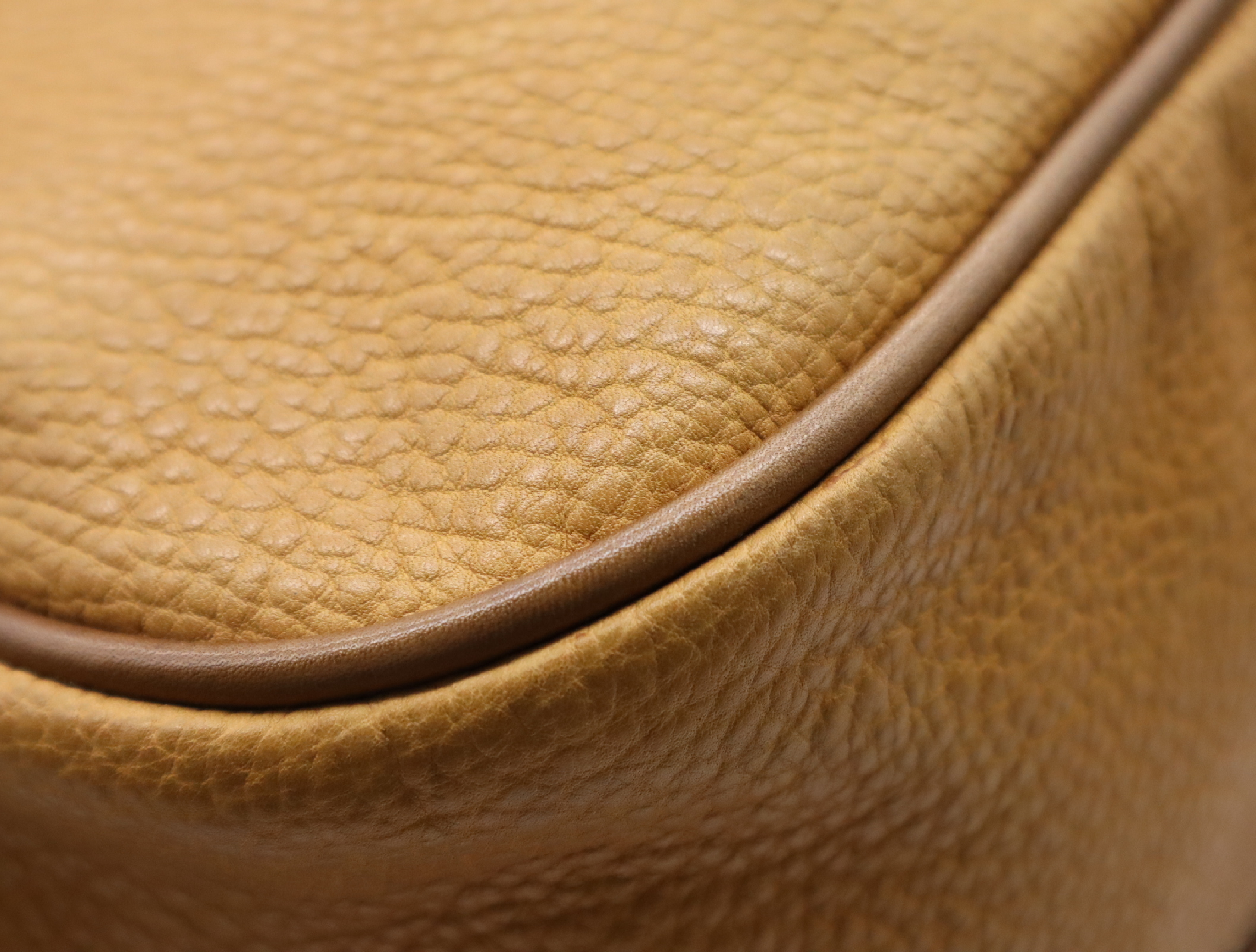 Leather Amazona Boston Bag, Brown, Gold Hardware — view 11