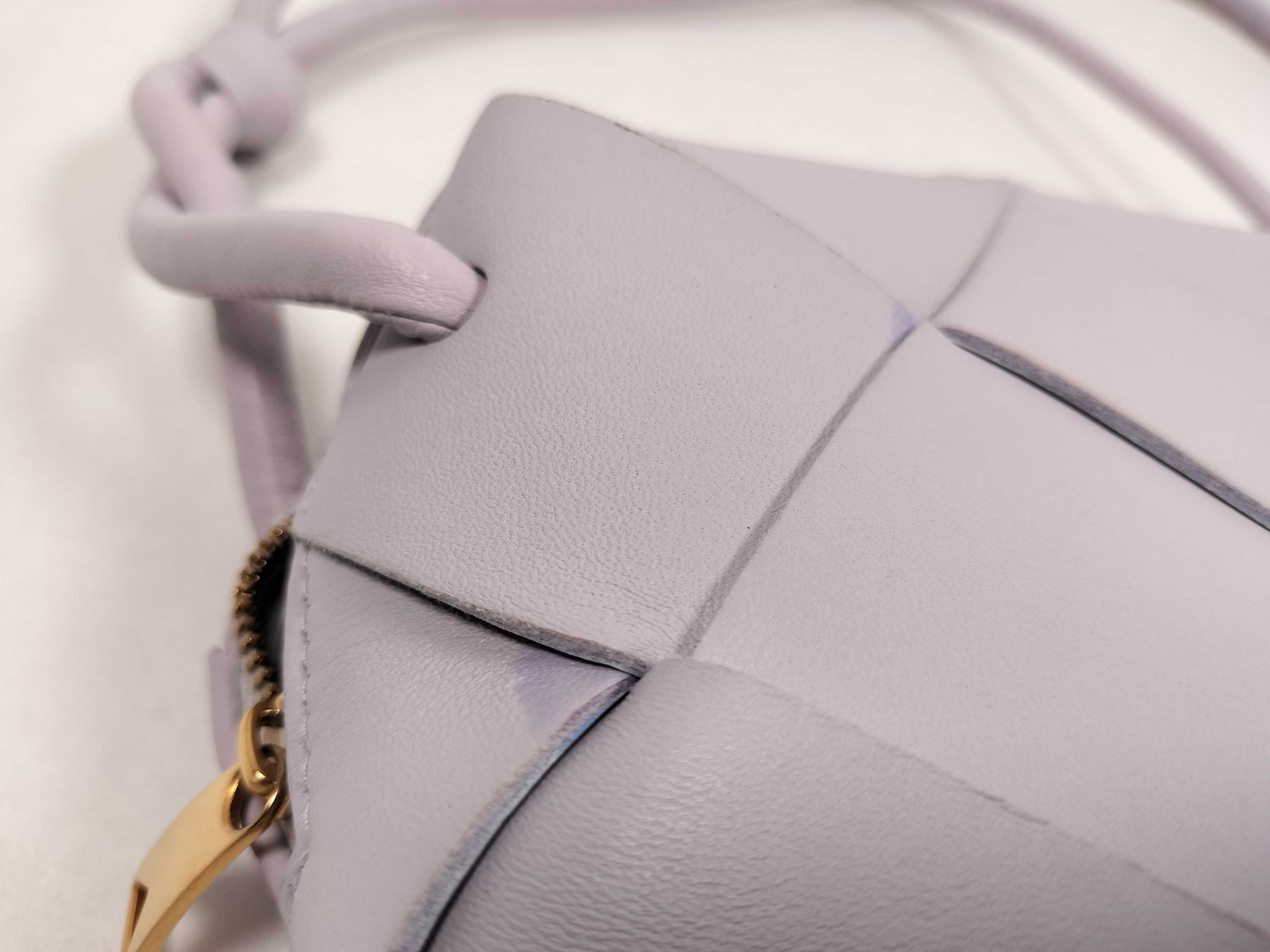 Light Purple Lambskin Cassette Shoulder Bag — view 15