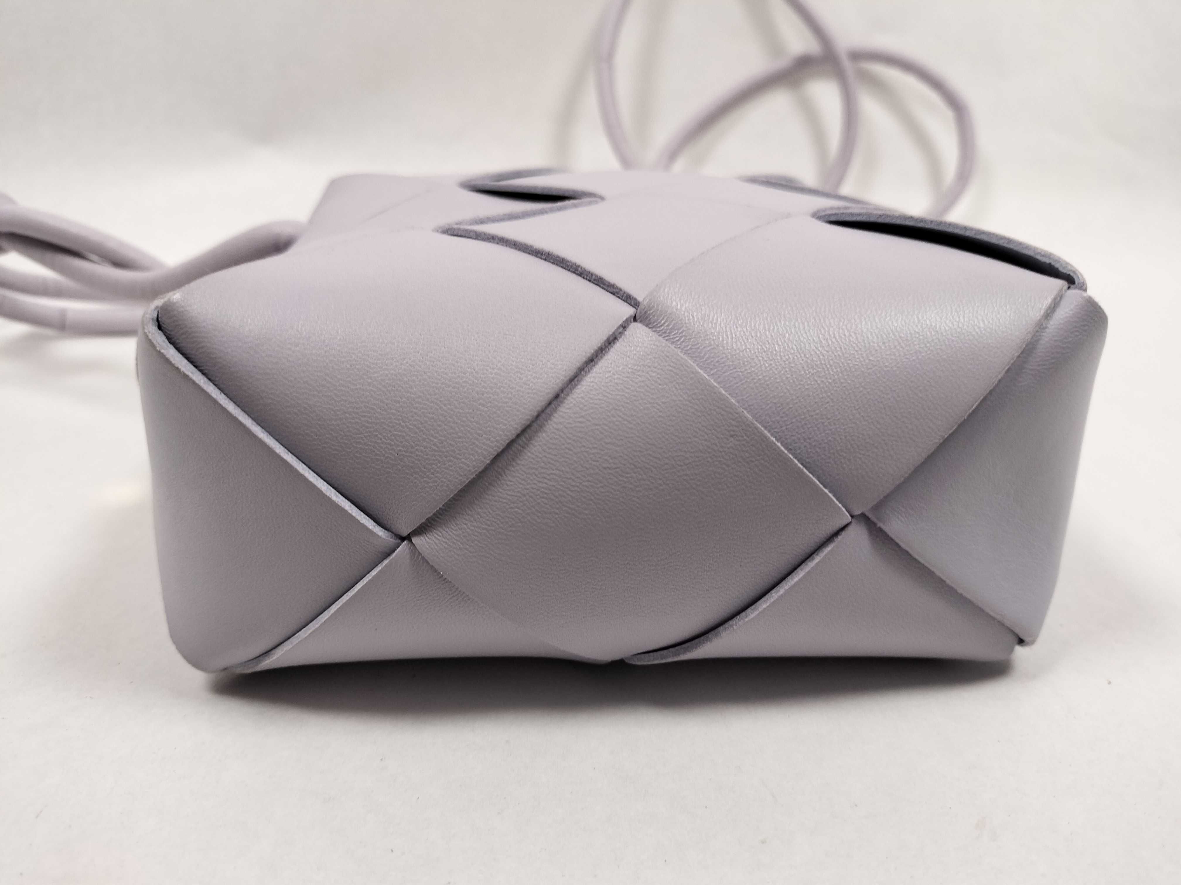 Light Purple Lambskin Cassette Shoulder Bag — view 7