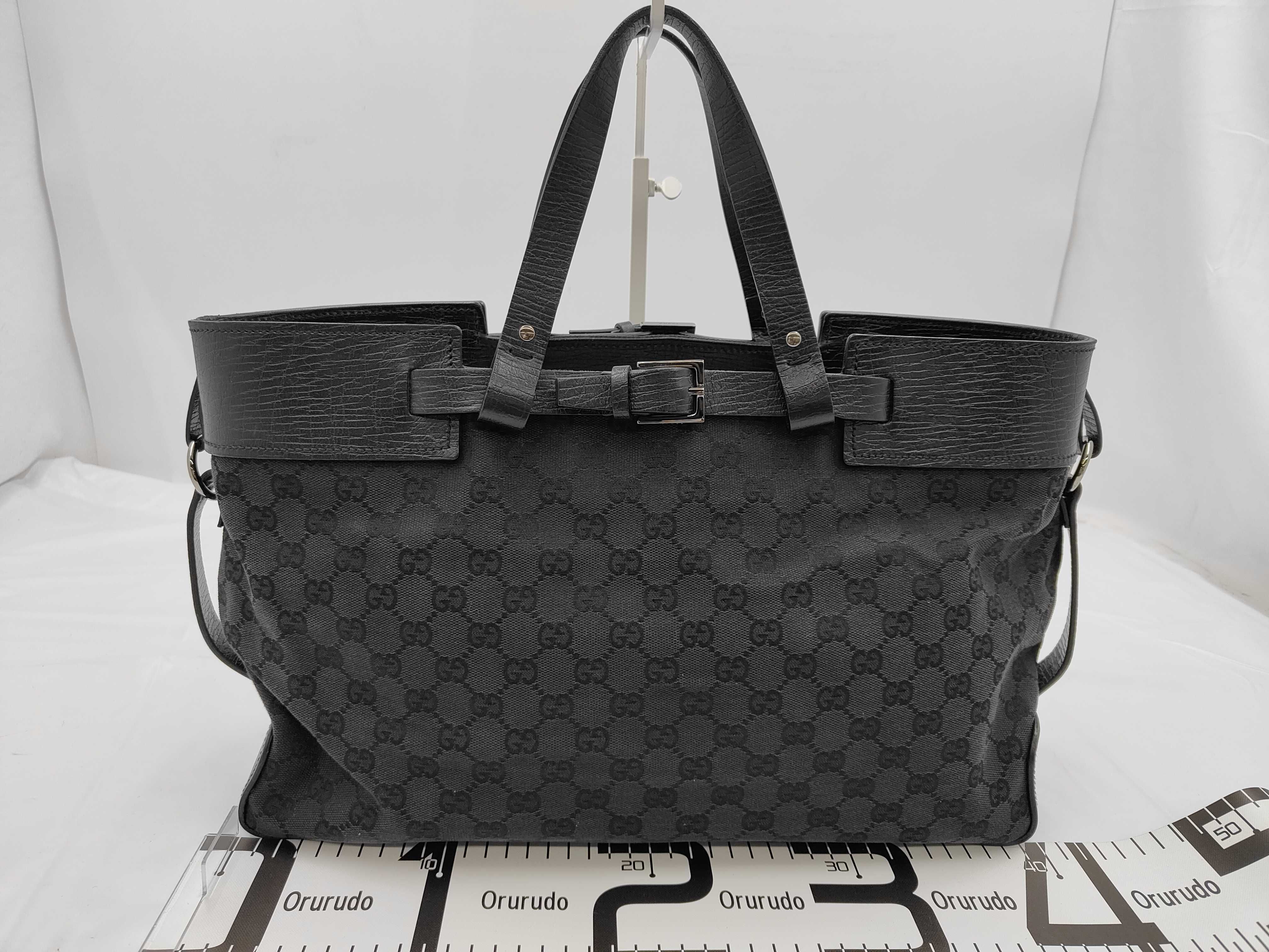 GG Canvas Leather Tote Bag — view 2