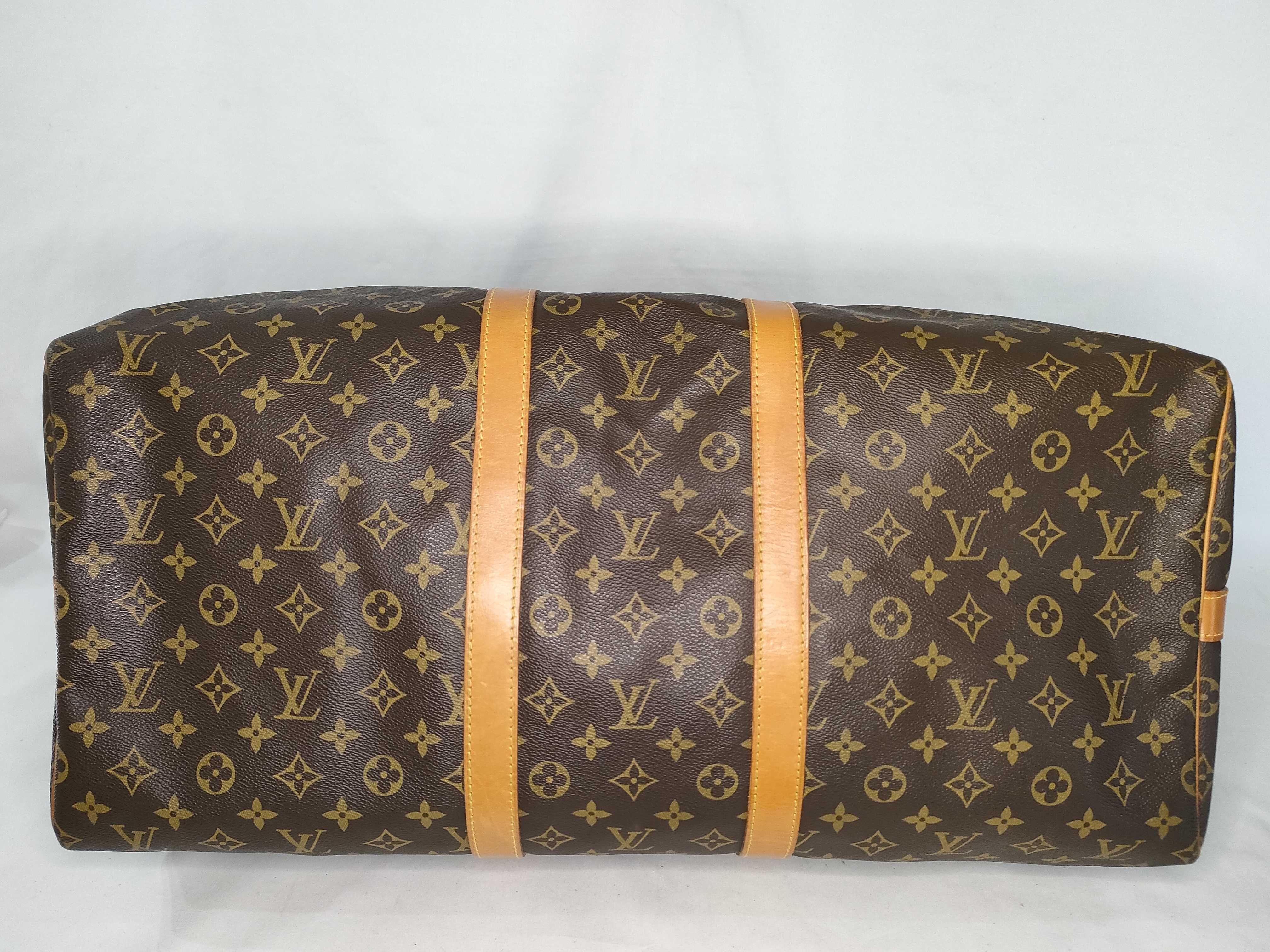 Monogram Keepall Bandoulière 55 M41414 Brown SD1907 Boston Bag — view 8