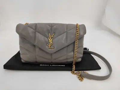 Grey Lambskin Puffer Toy GUE620333 Chain Shoulder Bag