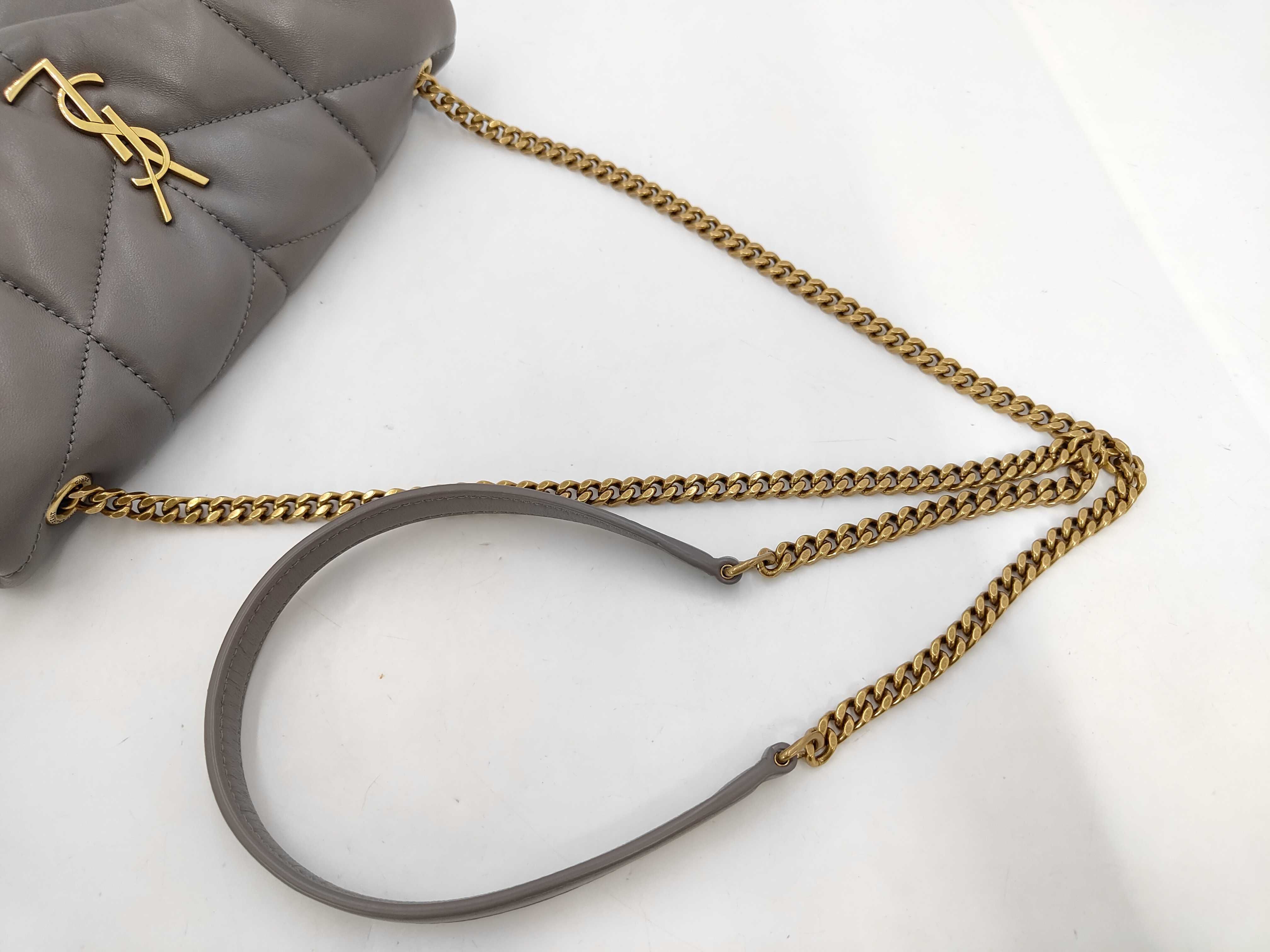 Grey Lambskin Puffer Toy GUE620333 Chain Shoulder Bag — view 5