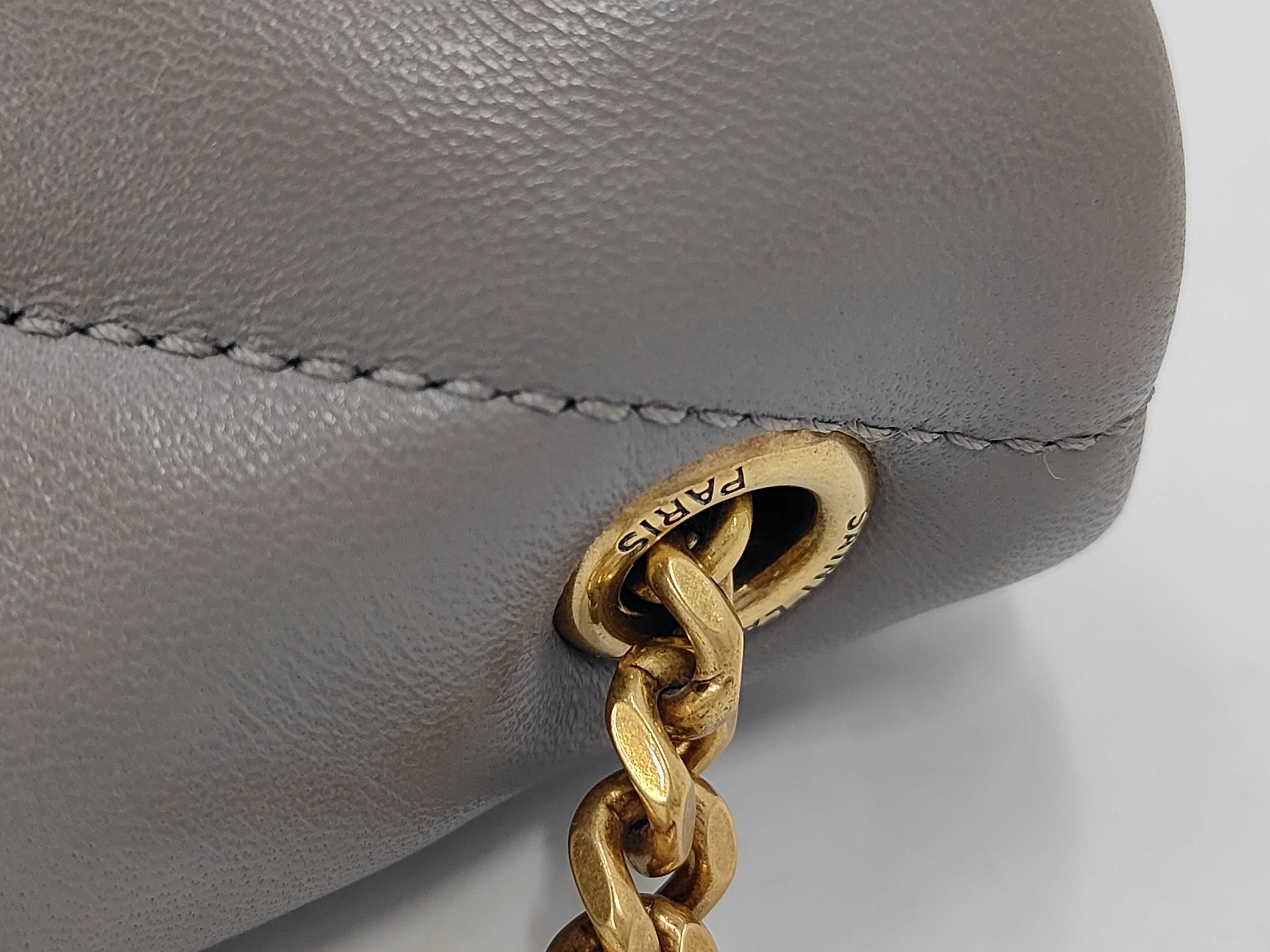 Grey Lambskin Puffer Toy GUE620333 Chain Shoulder Bag — view 7