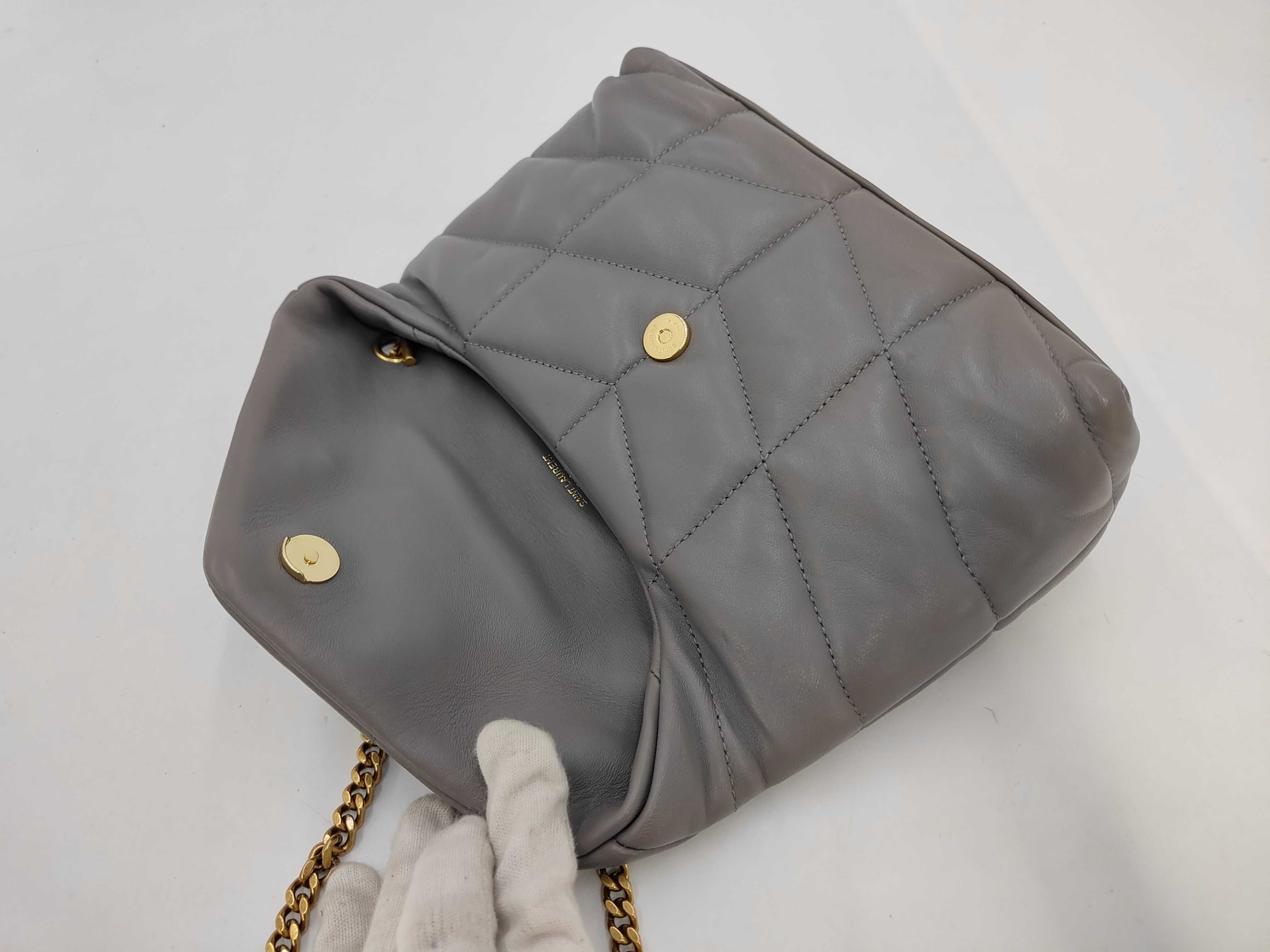 Grey Lambskin Puffer Toy GUE620333 Chain Shoulder Bag — view 8