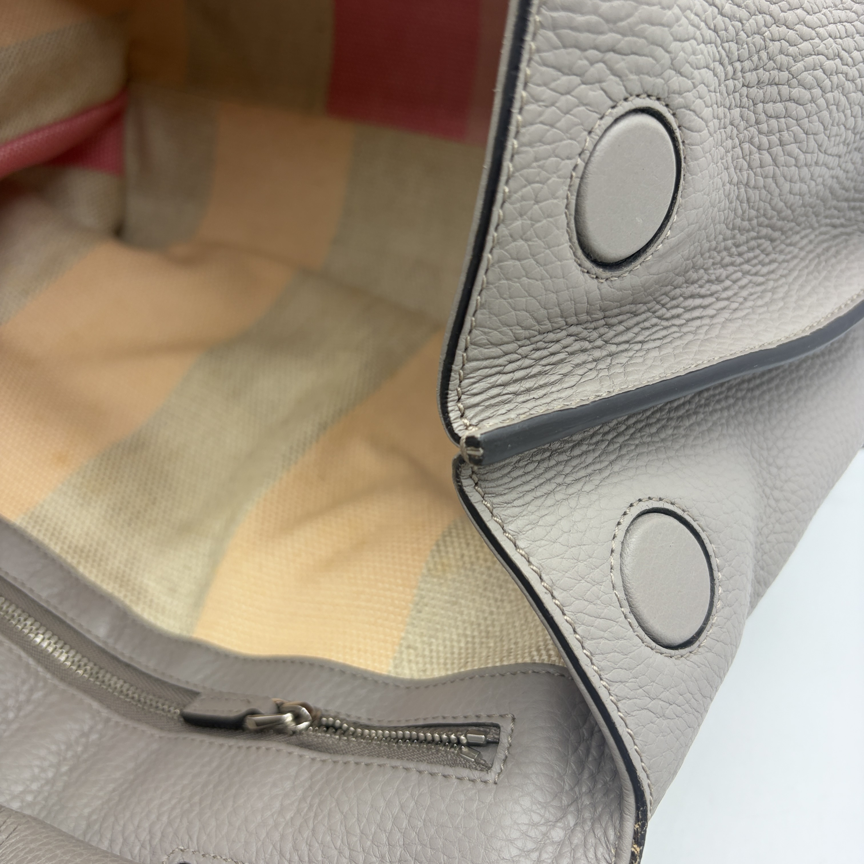 Bamboo Daily 2-Way Handbag/Shoulder Bag, Leather, Greige Shoulder Bag — view 10