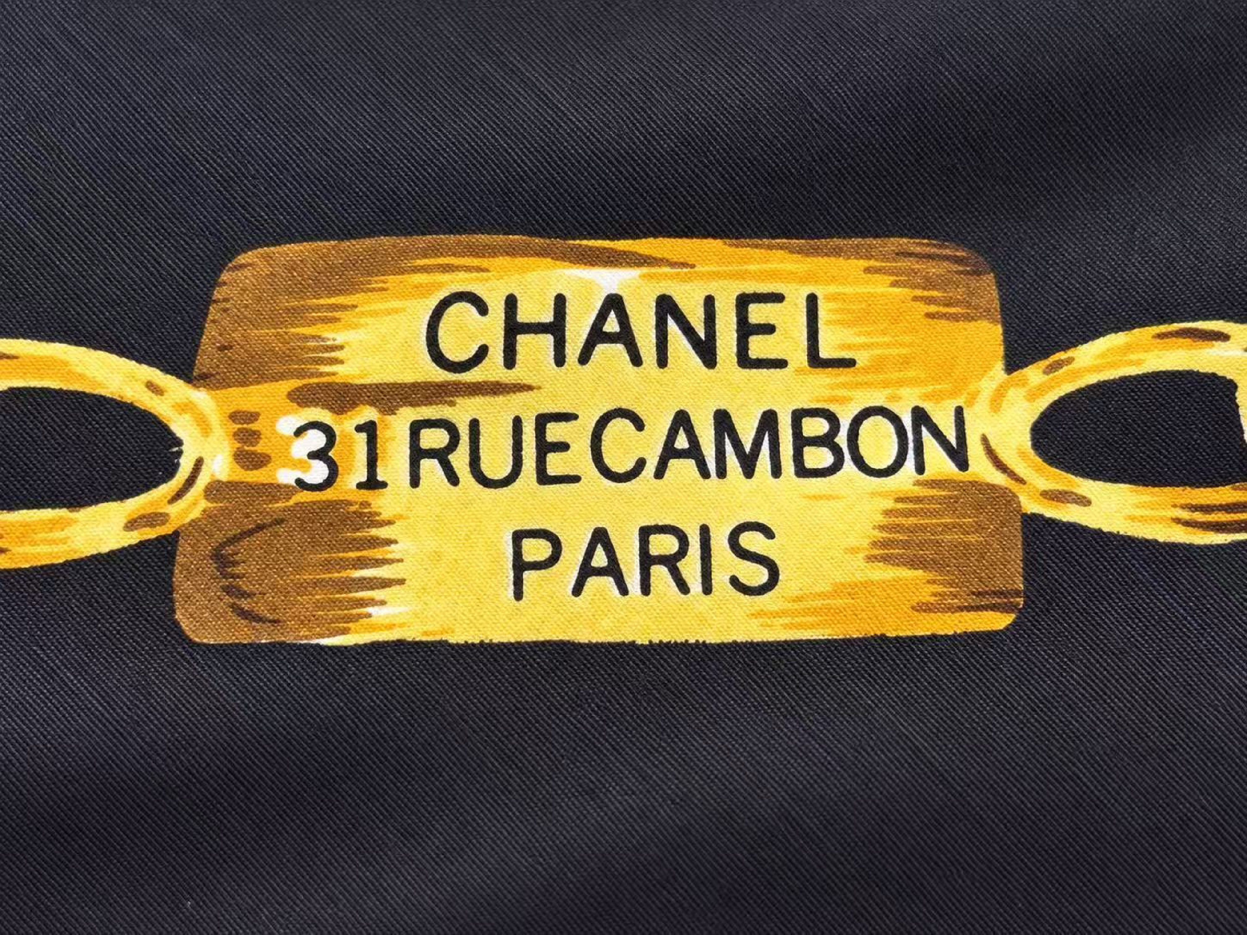 Coco Mark Gold Chain Motif Scarf (No Tag) - Other Accessories — view 6