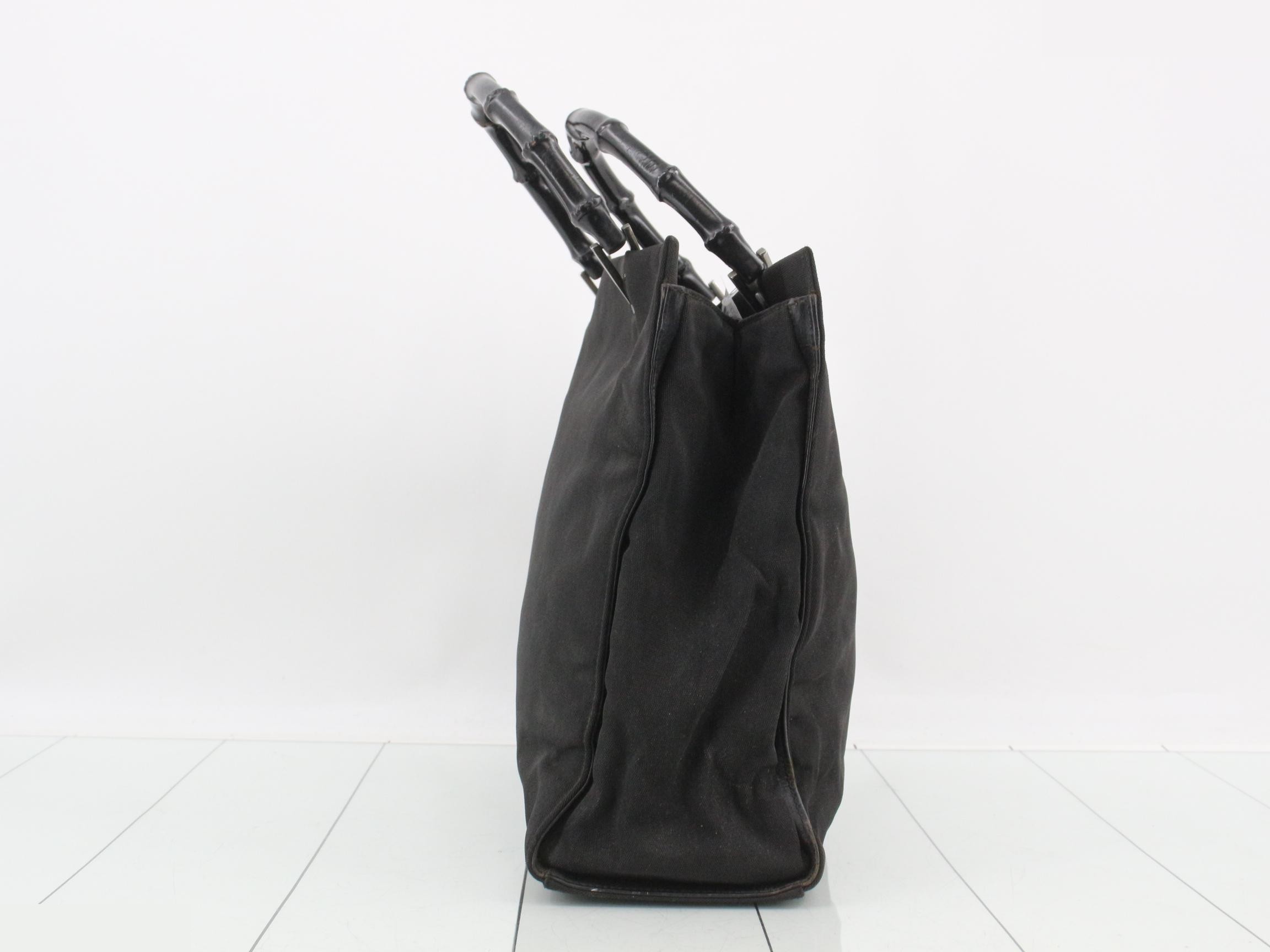 Bamboo Nylon Bag, Black — view 4