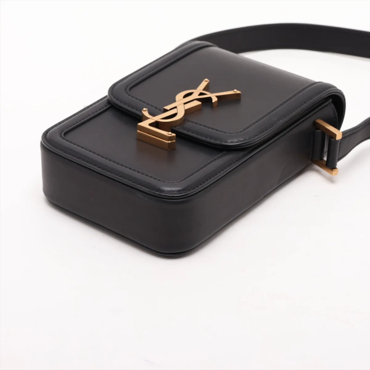 Solferino Mini Leather Shoulder Bag, Black, 753963 — view 3