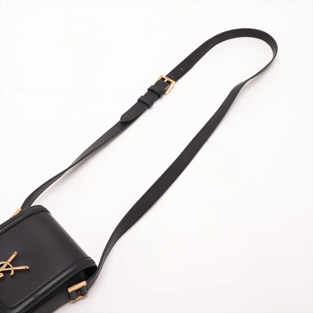 Solferino Mini Leather Shoulder Bag, Black, 753963 — view 5