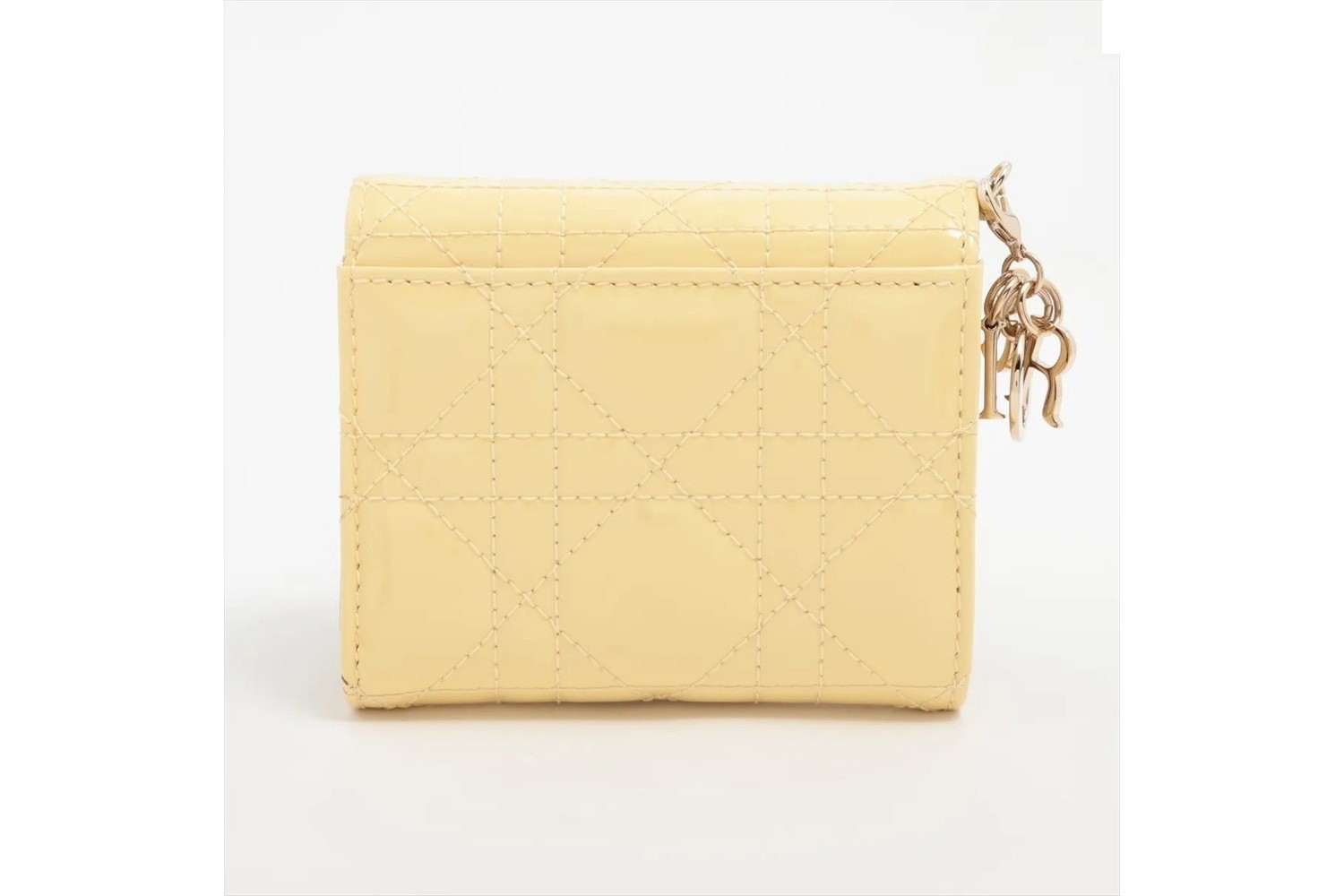 Cannage Lady Dior Leather Tri-fold Wallet — view 2