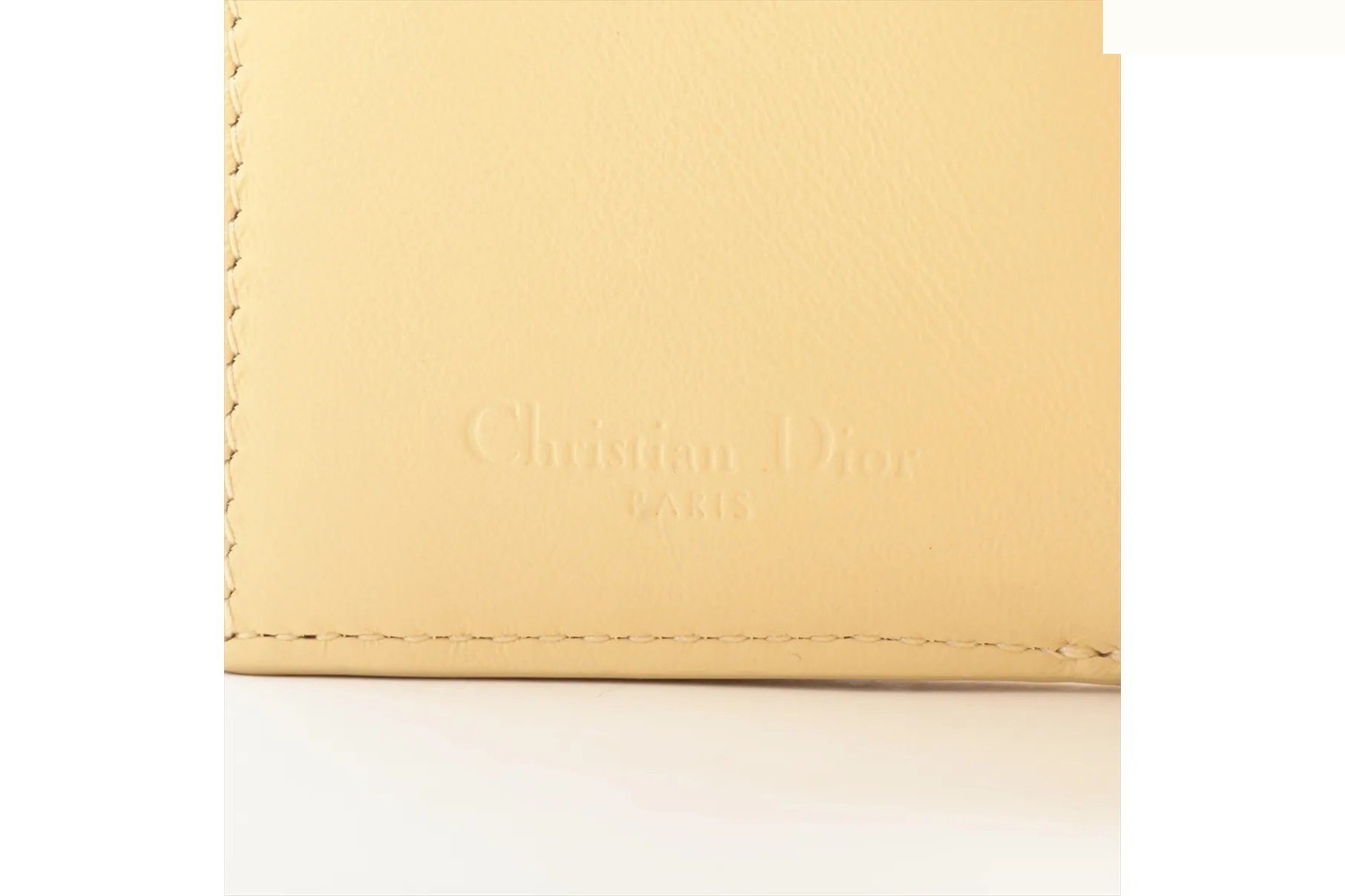 Cannage Lady Dior Leather Tri-fold Wallet — view 8