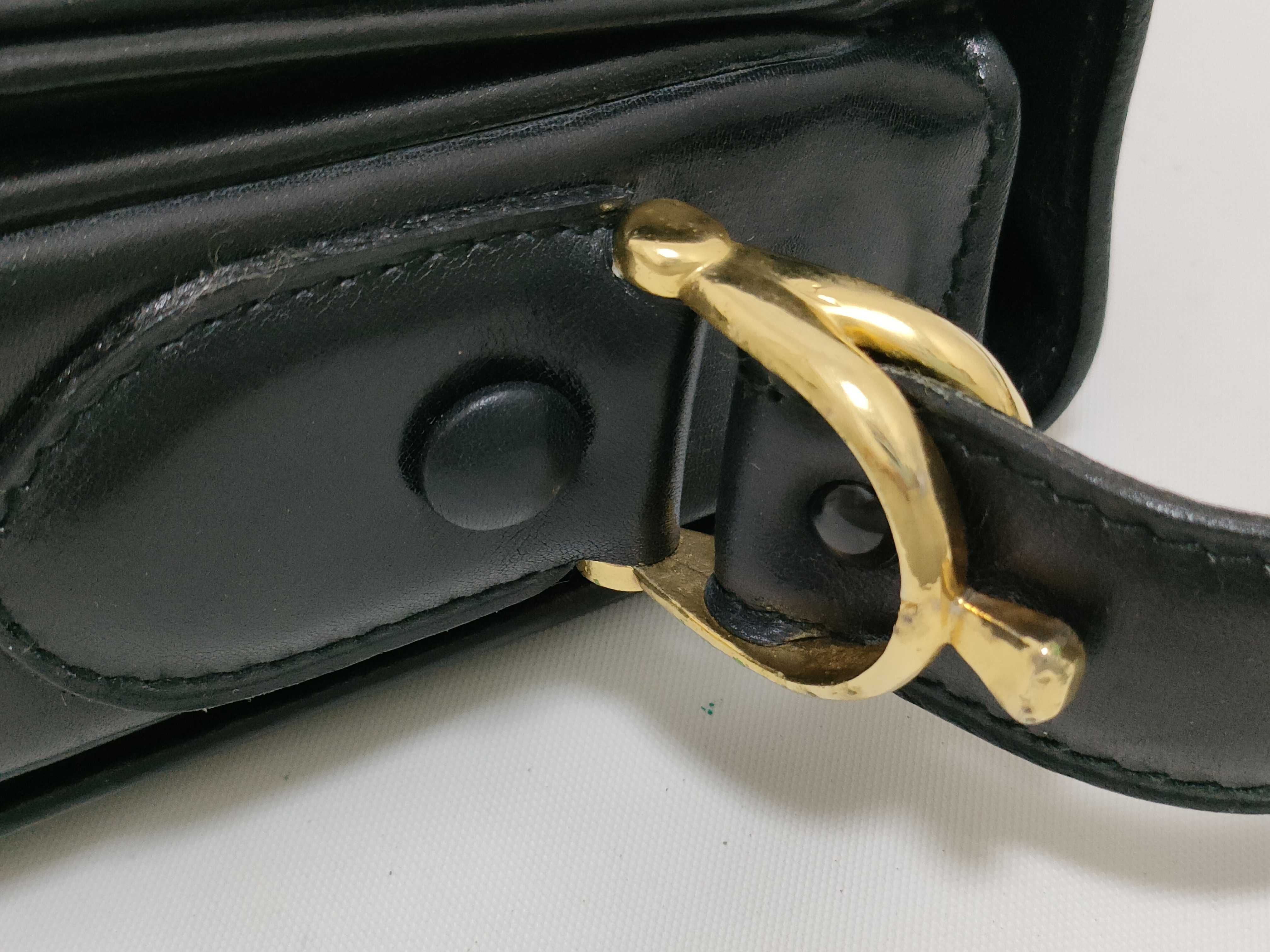 (Celine) Black Shoulder Bag with Carriage Hardware, Vintage, Old Stamp, Comes with Dust Bag — view 5