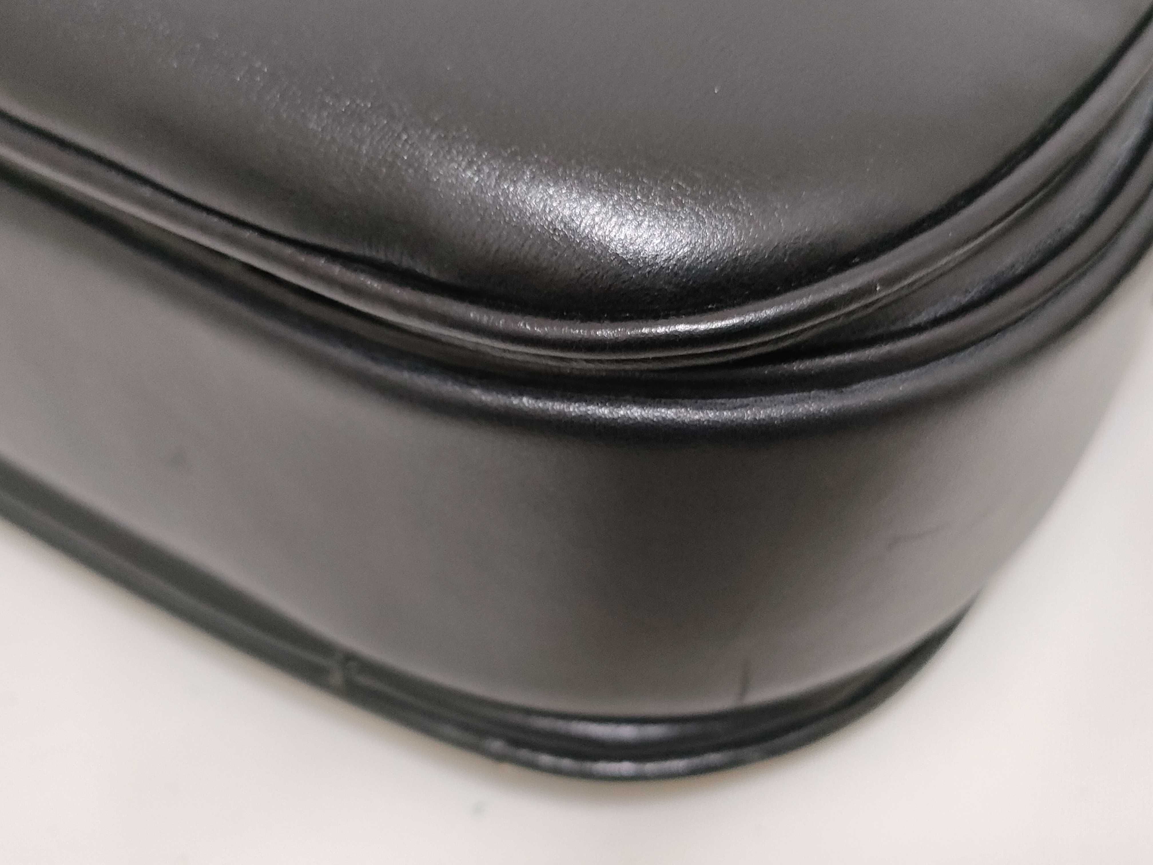 (Celine) Black Shoulder Bag with Carriage Hardware, Vintage, Old Stamp, Comes with Dust Bag — view 6