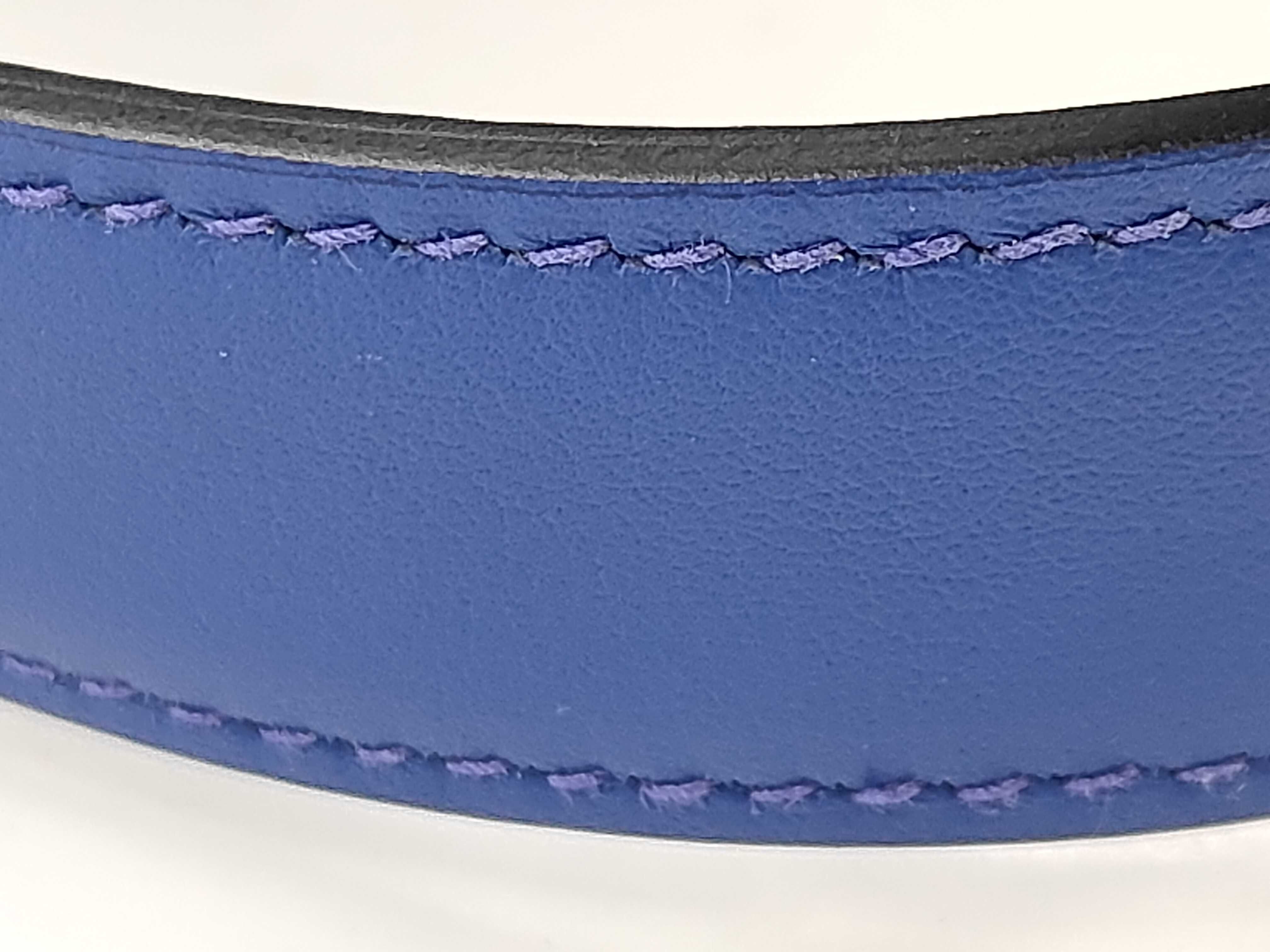 Picotin Lock Cargo PM Blue Royal U stamp Silver hardware handbag — view 4