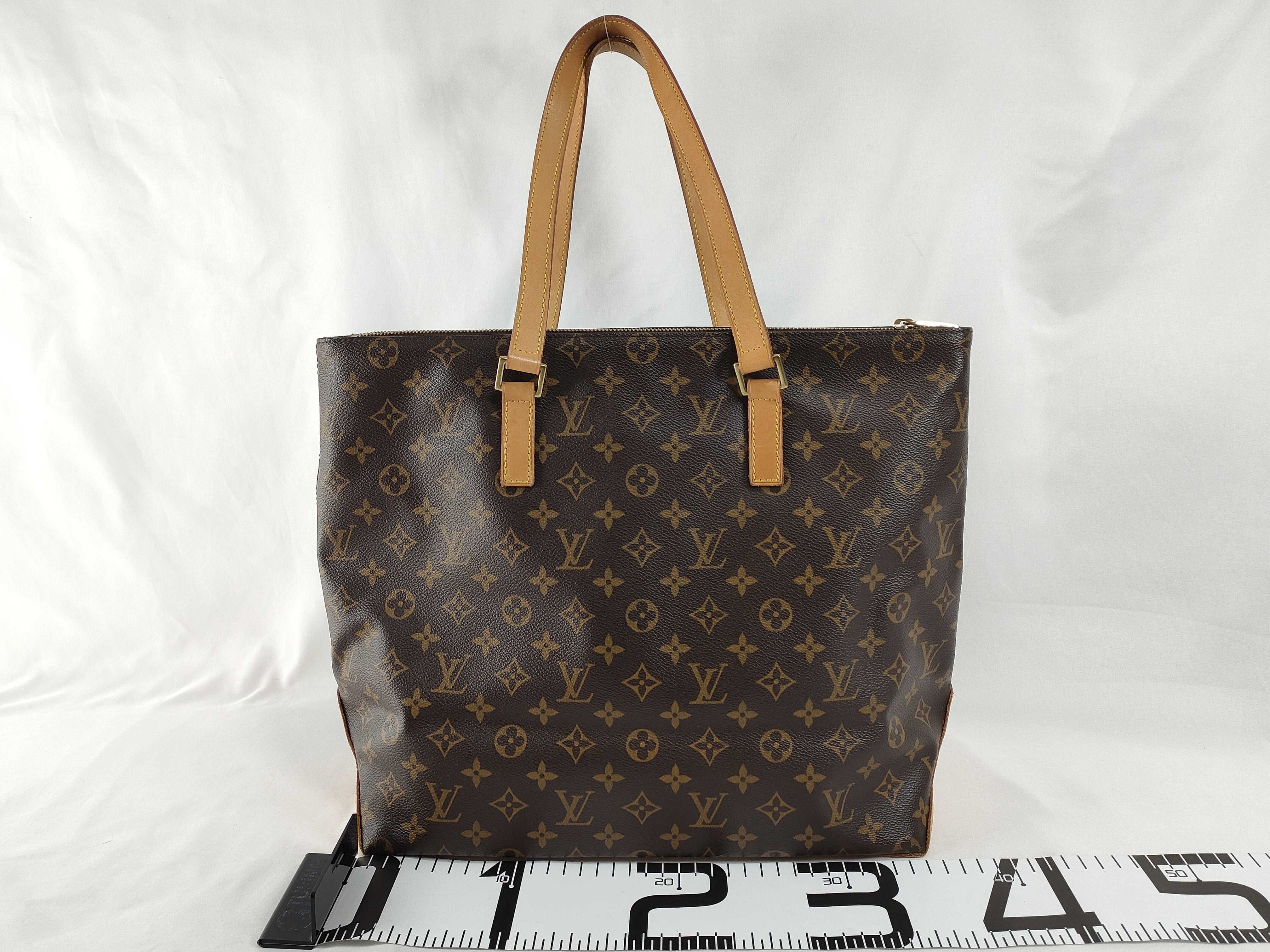 Monogram Vuitton Monogram Cabas Mezzo M51151 AR1023 Tote Bag with Corner Scuffs — view 2