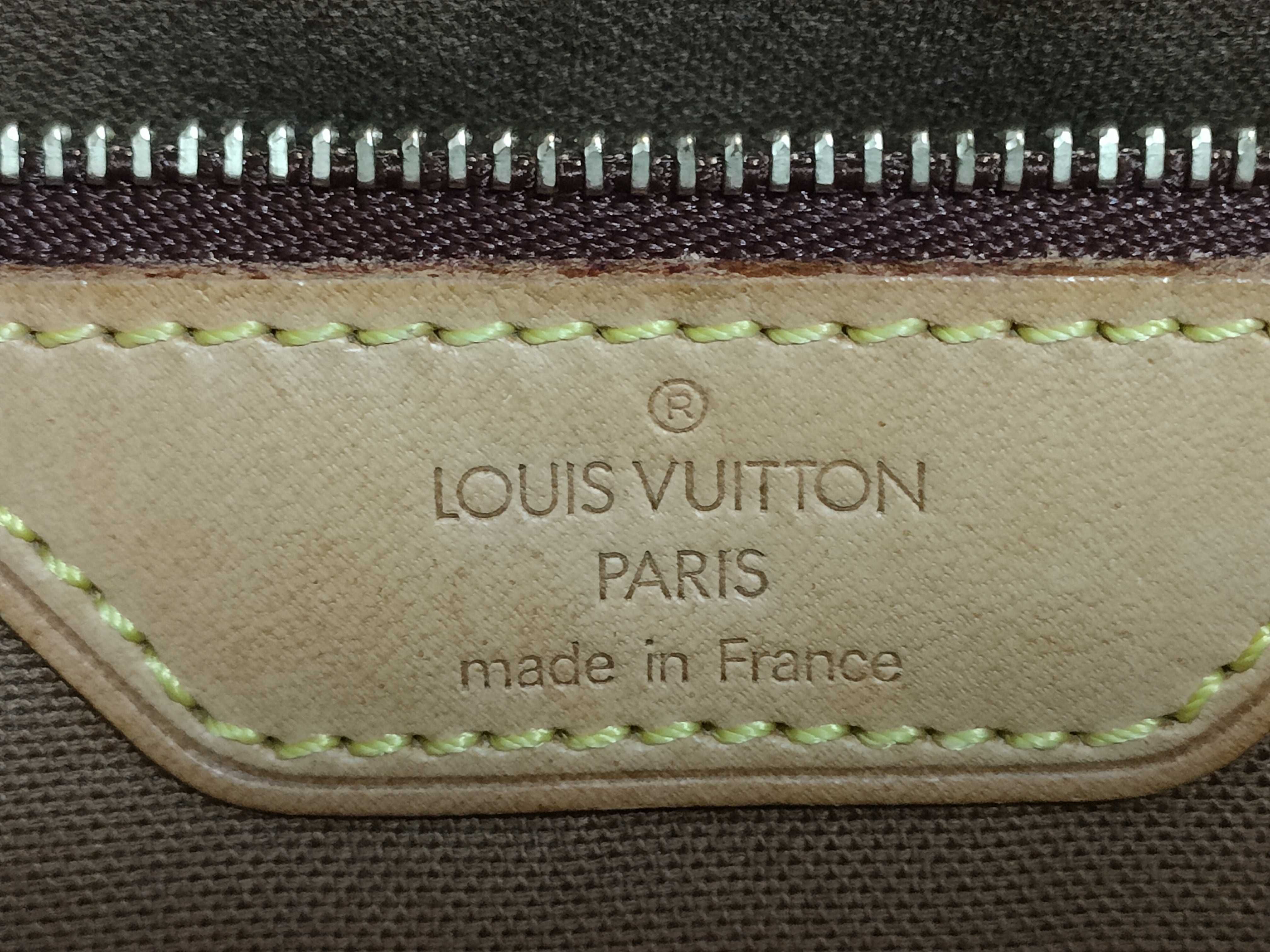 Monogram Vuitton Monogram Cabas Mezzo M51151 AR1023 Tote Bag with Corner Scuffs — view 12