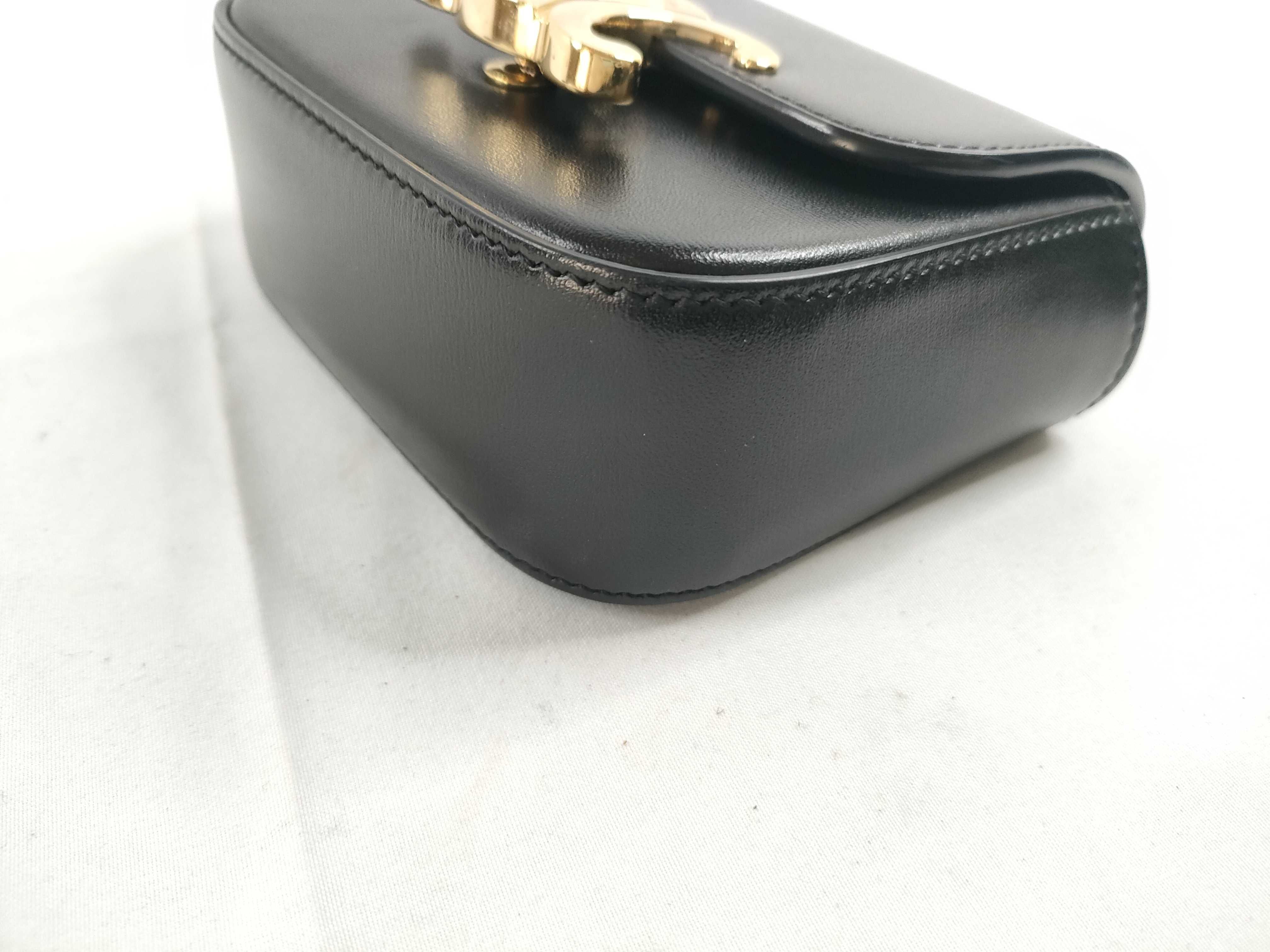 Mini Claude Shoulder Bag, Black Triomphe Shoulder Bag — view 5