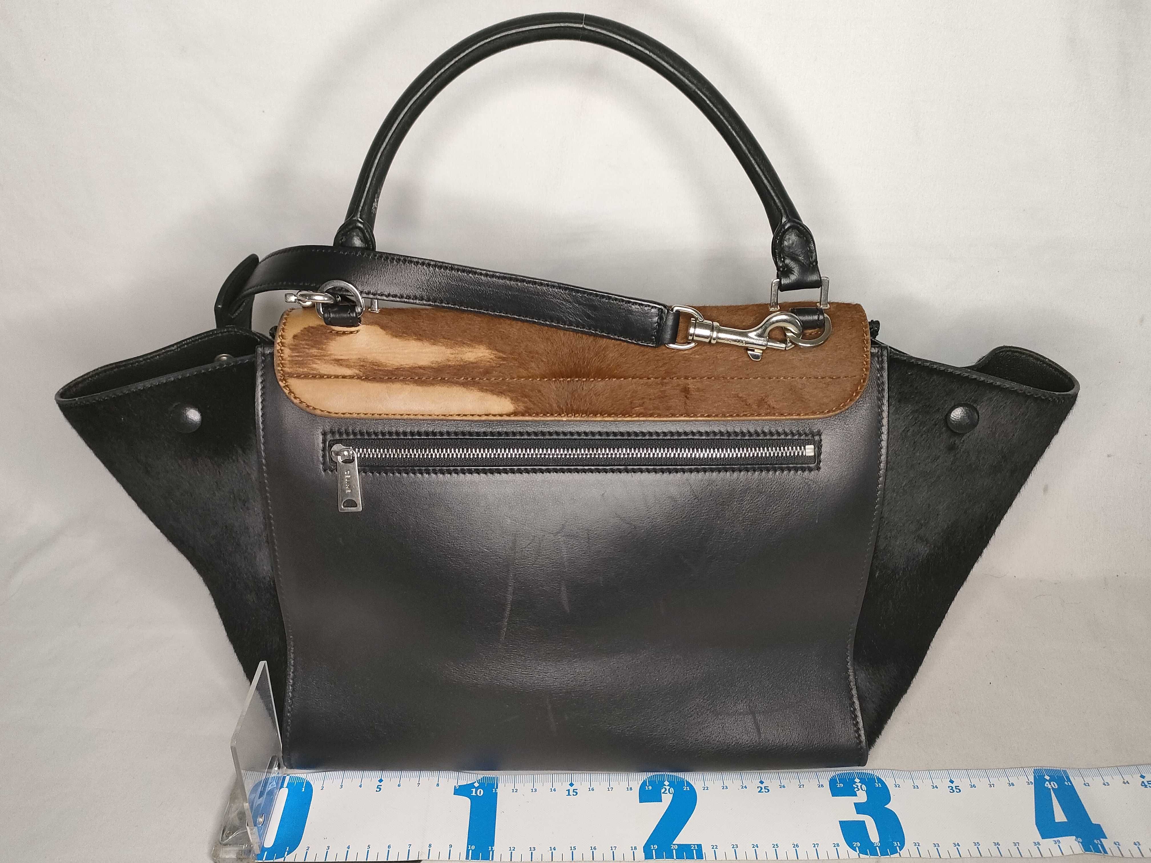 Calf Hair x Leather Tote Bag — view 2