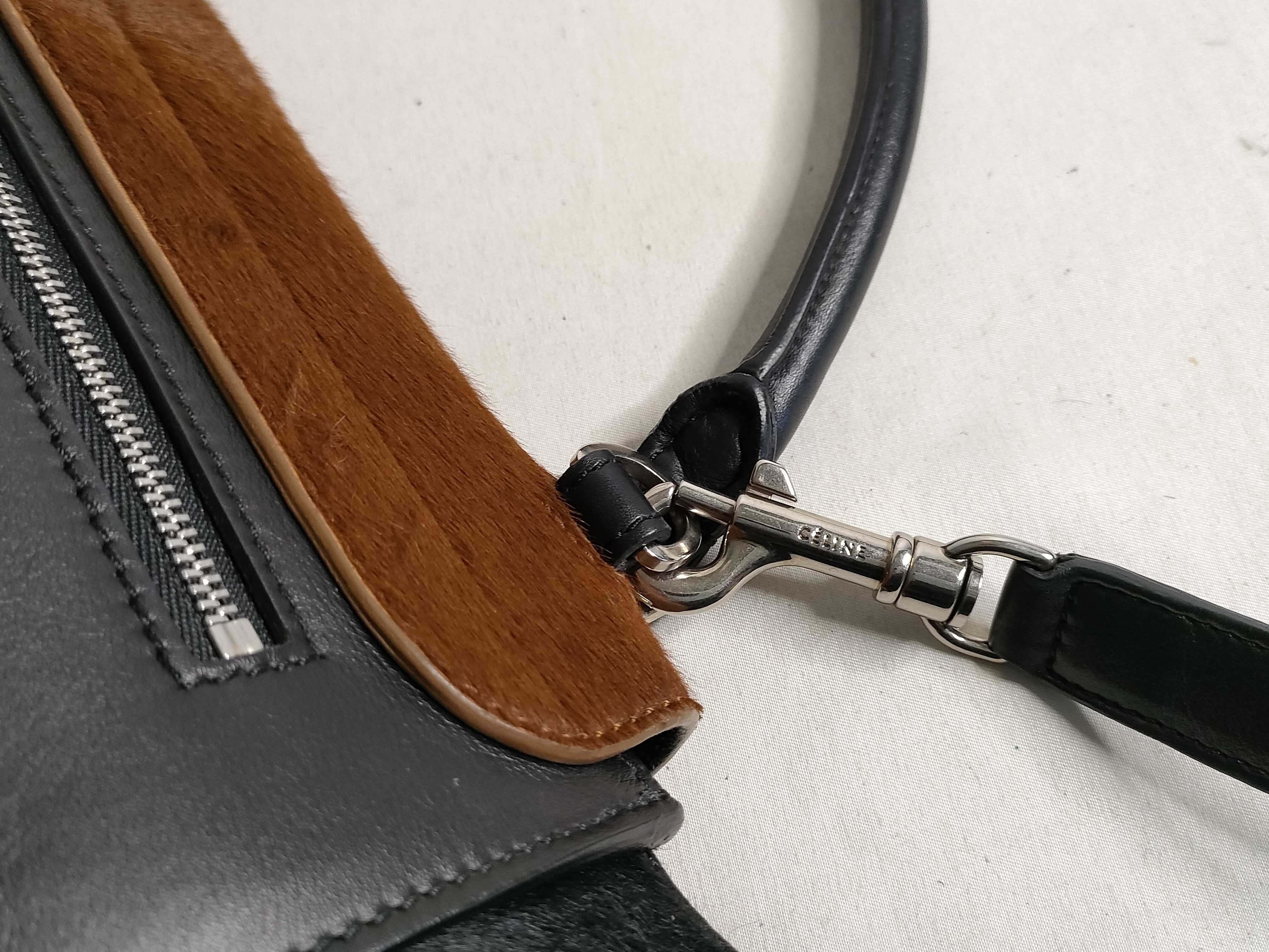 Calf Hair x Leather Tote Bag — view 5