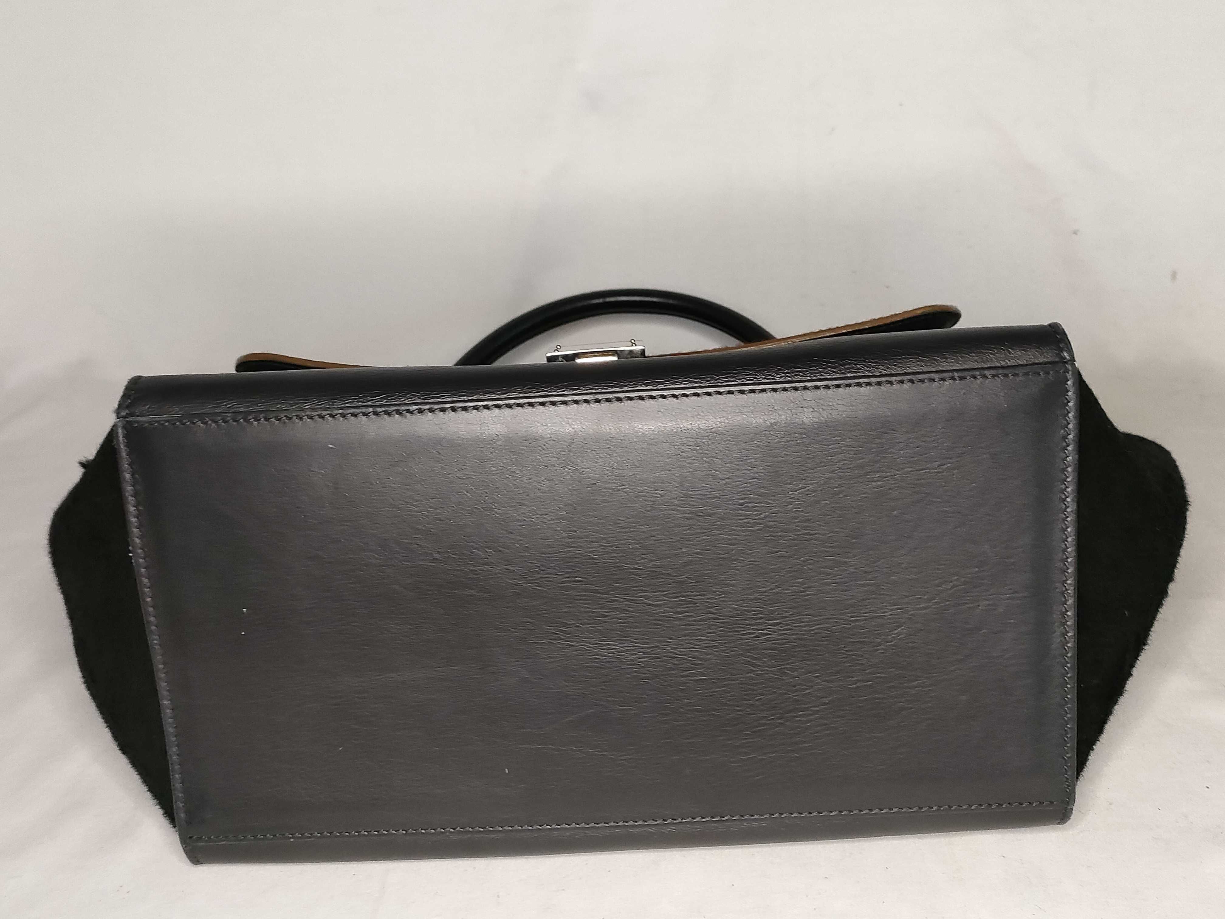 Calf Hair x Leather Tote Bag — view 8