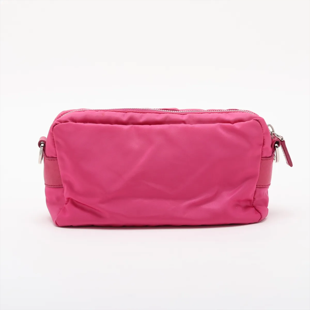 Tessuto BR2636 Nylon x Leather Shoulder Bag, Pink — view 2