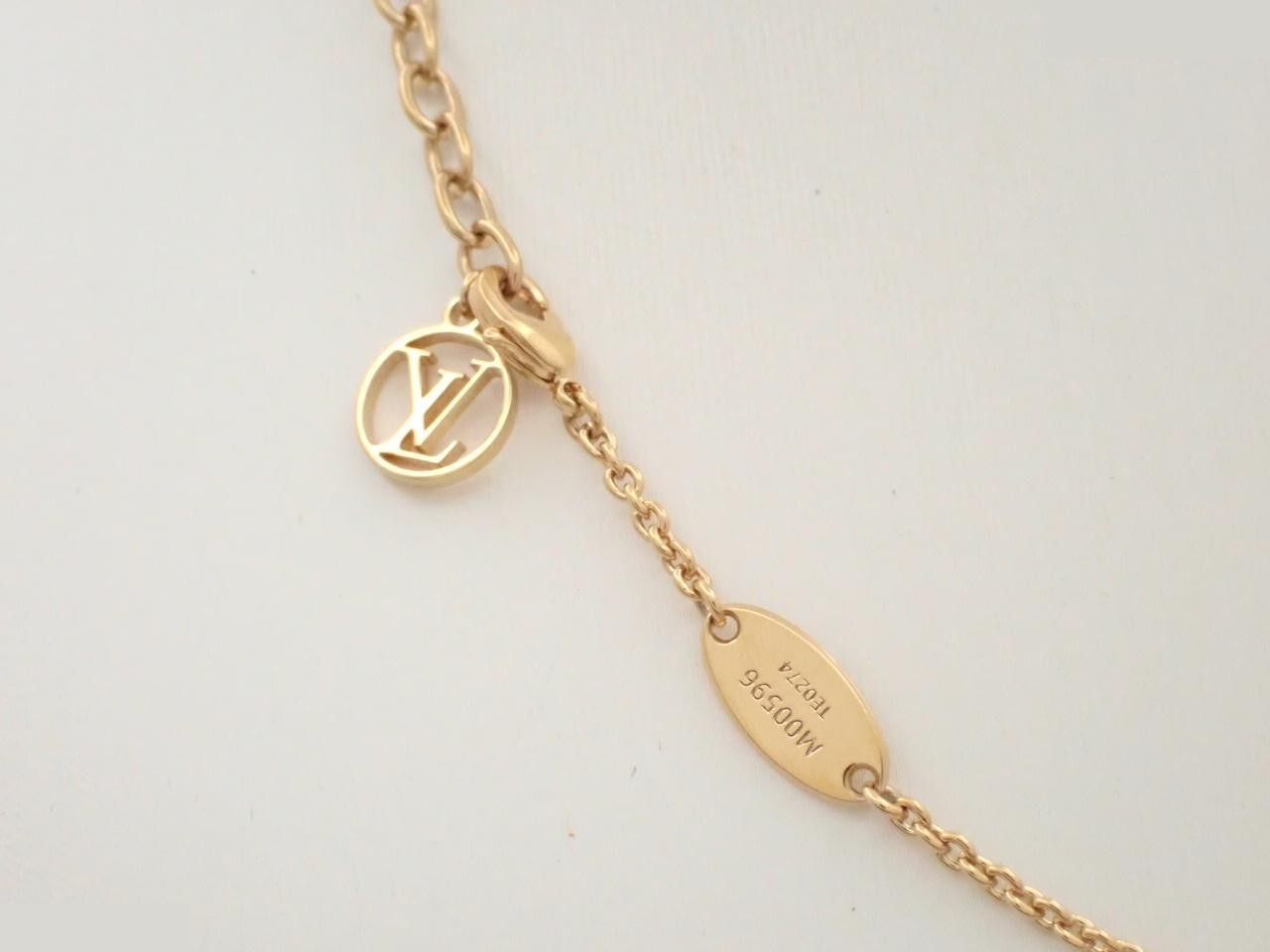 LV Iconic Necklace, Rhinestone, Gold, Chain approx. 46cm — view 2