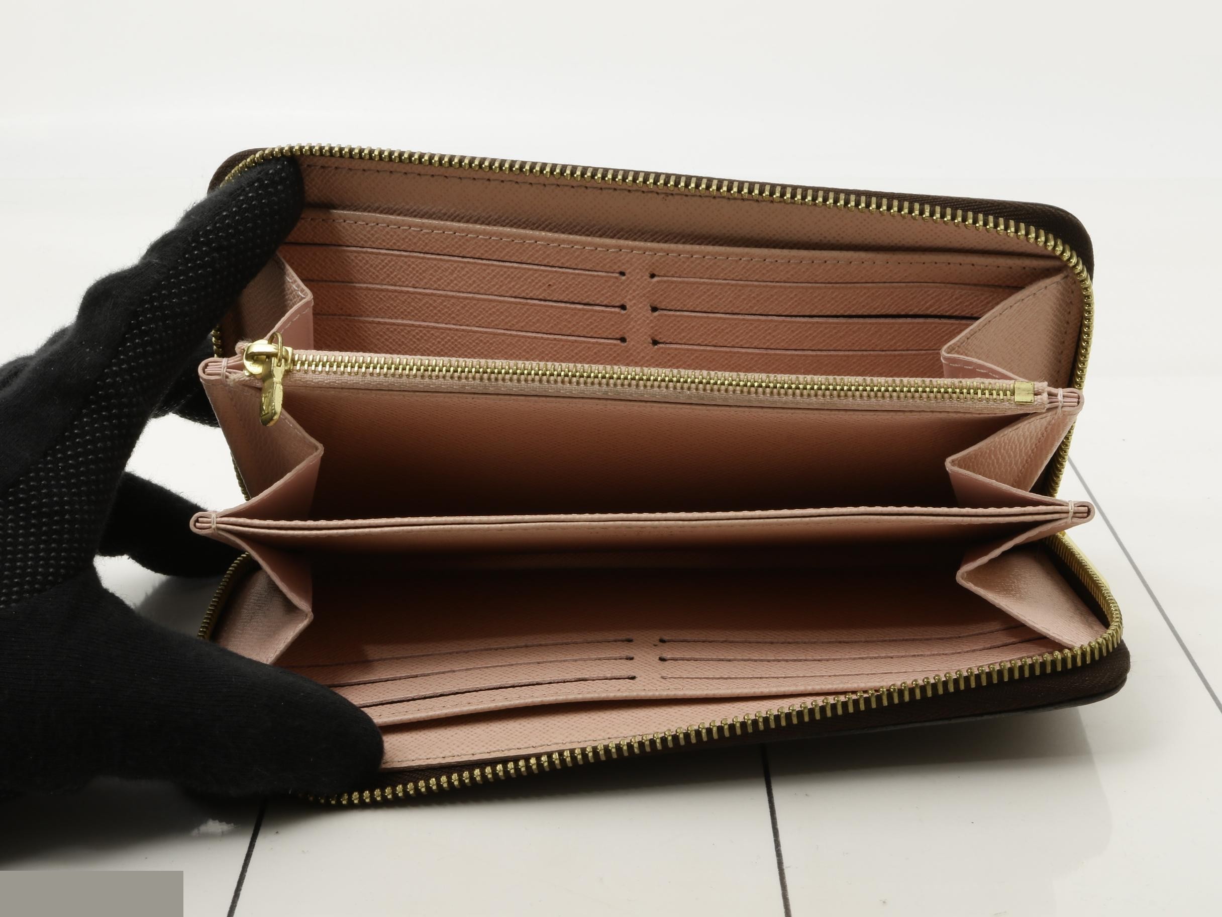 Zippy Wallet Rose Ballerine Damier — view 4