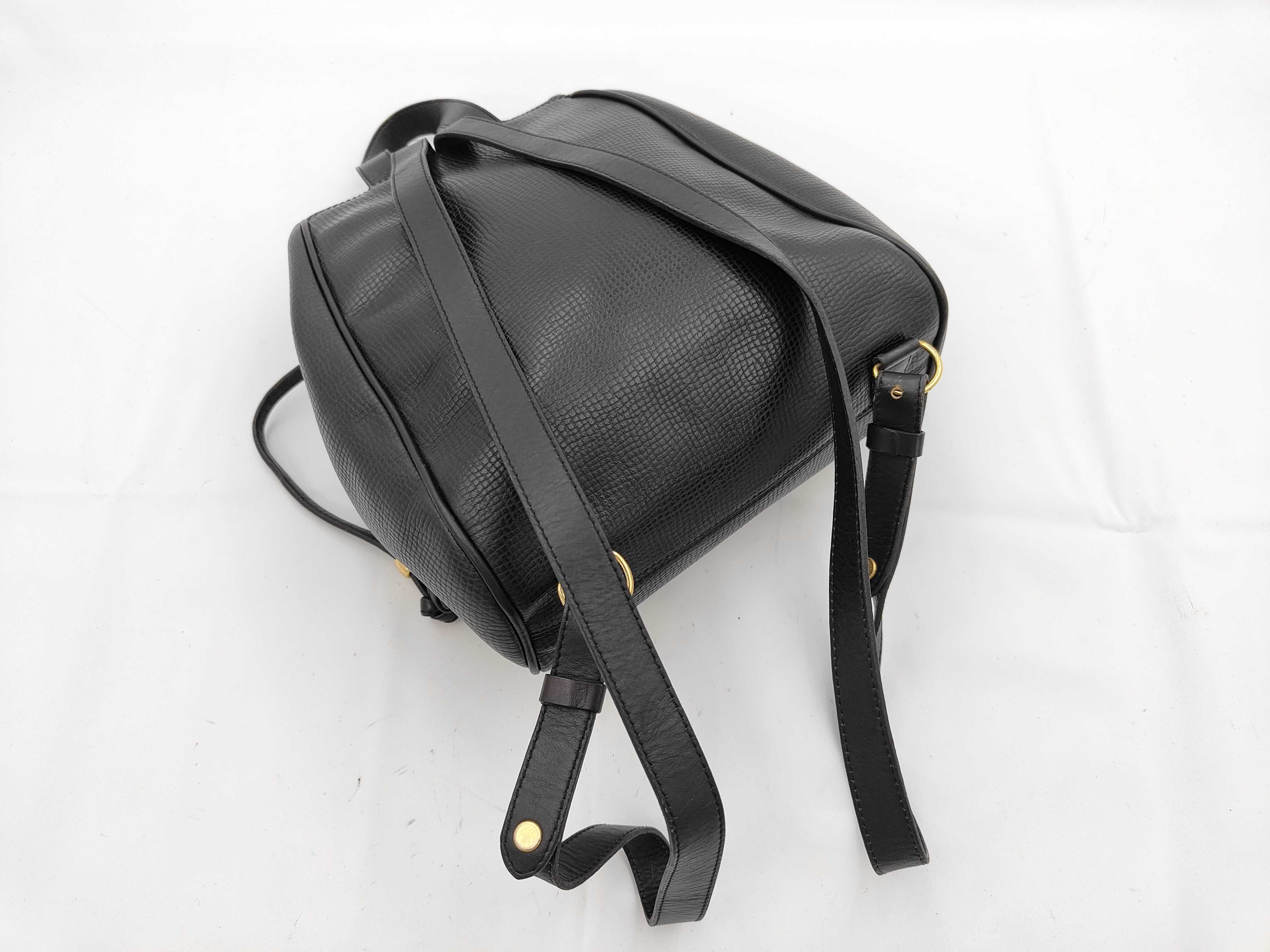 Oval Hardware All Leather Bag Backpack Rucksack — view 3