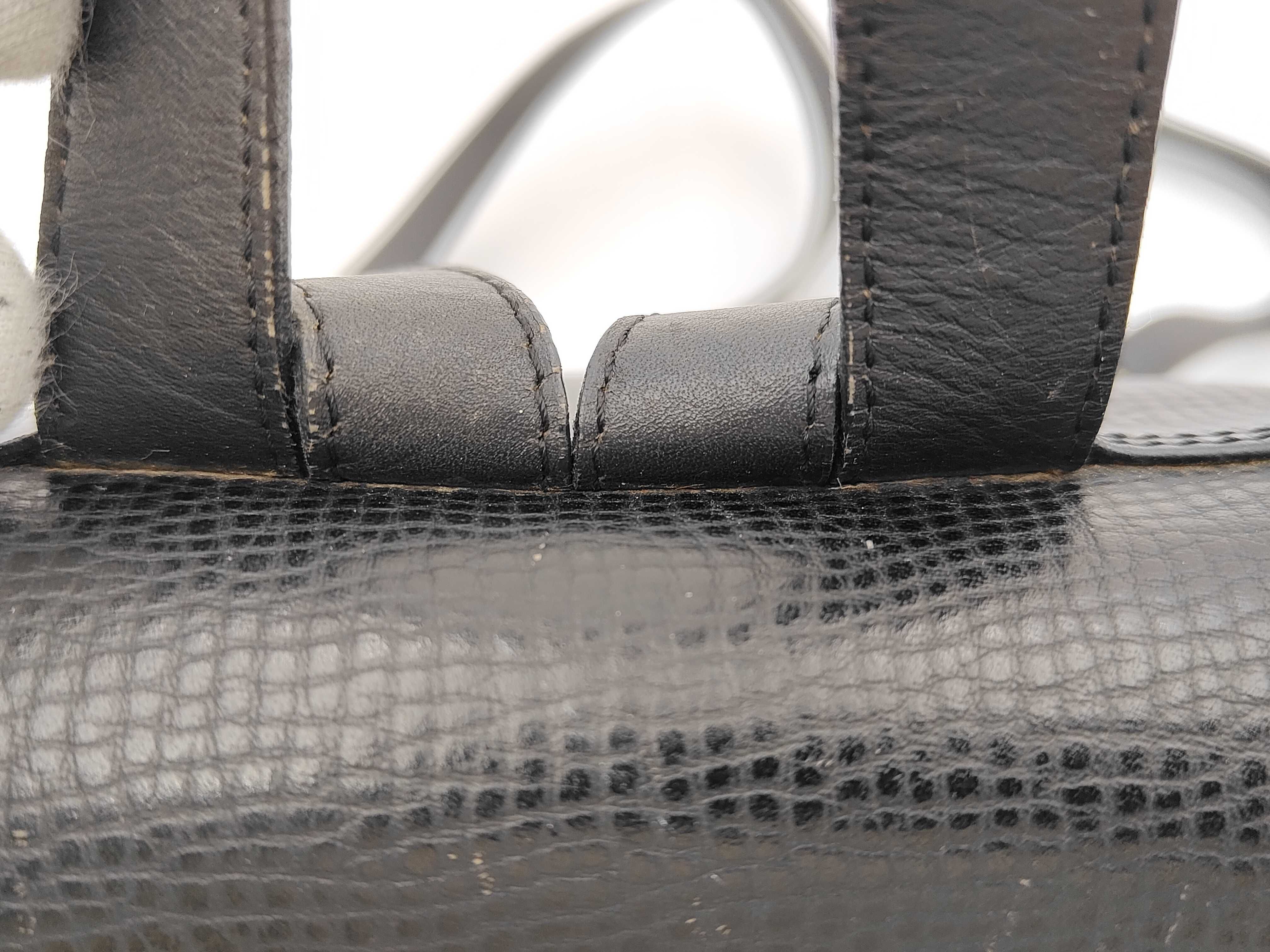 Oval Hardware All Leather Bag Backpack Rucksack — view 5