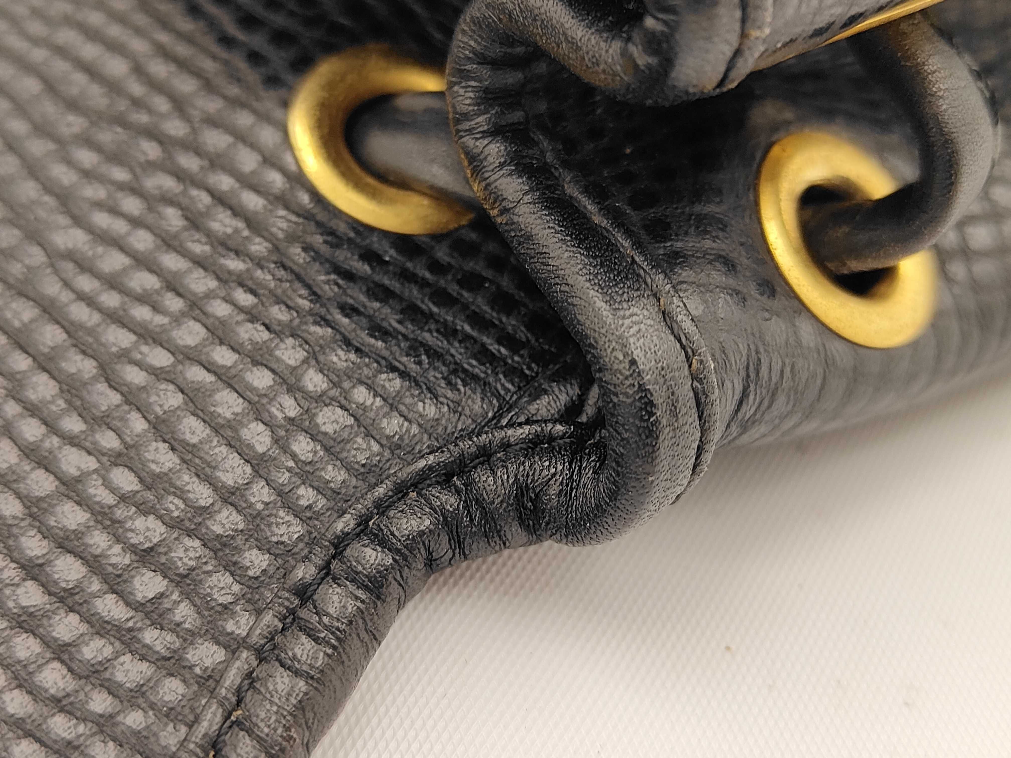 Oval Hardware All Leather Bag Backpack Rucksack — view 9