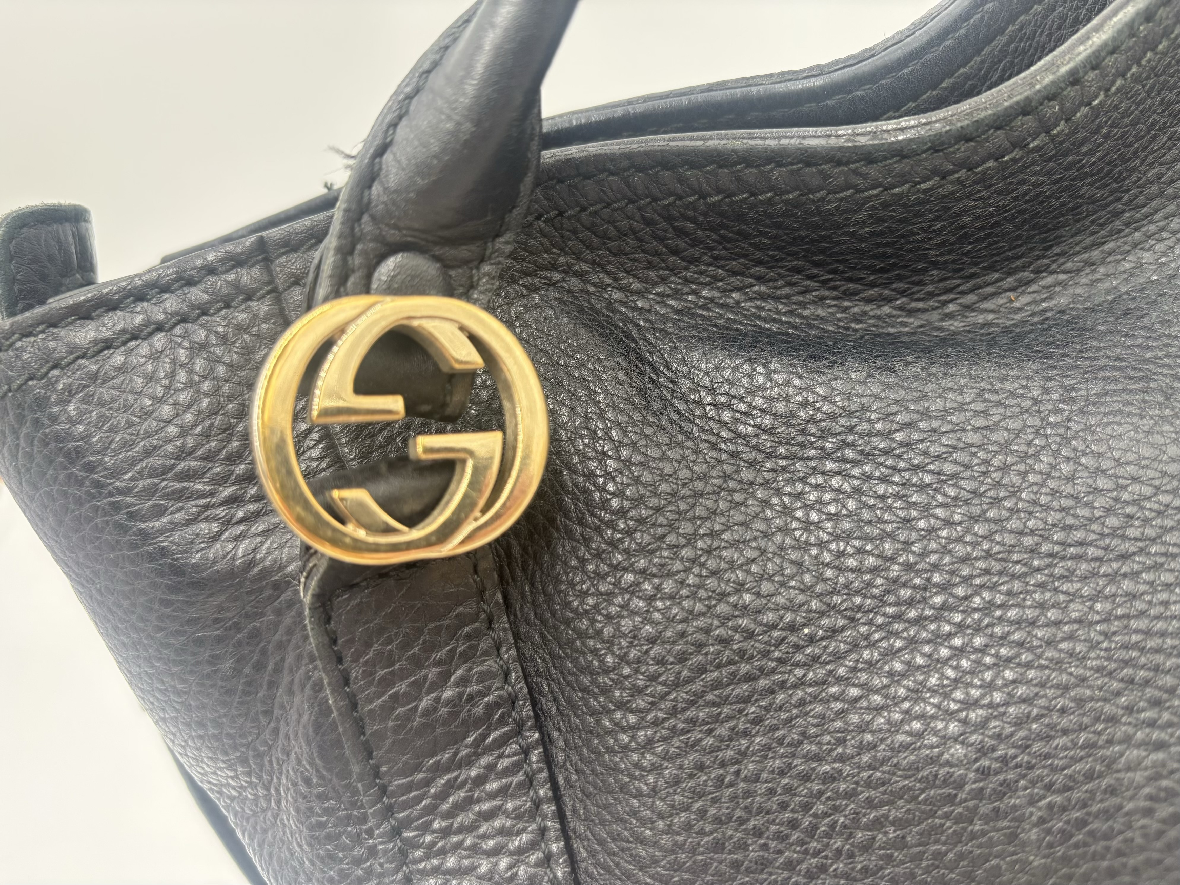 Miss GG Interlocking Pebbled Leather Tote Bag (2-way tote bag) — view 4