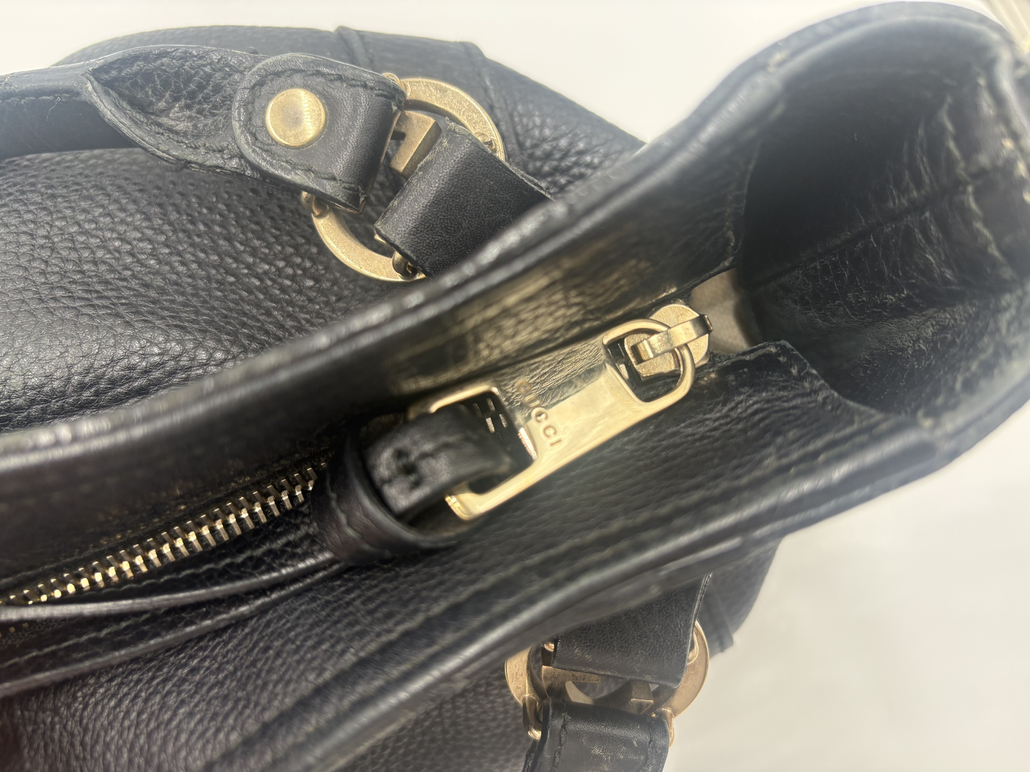 Miss GG Interlocking Pebbled Leather Tote Bag (2-way tote bag) — view 7