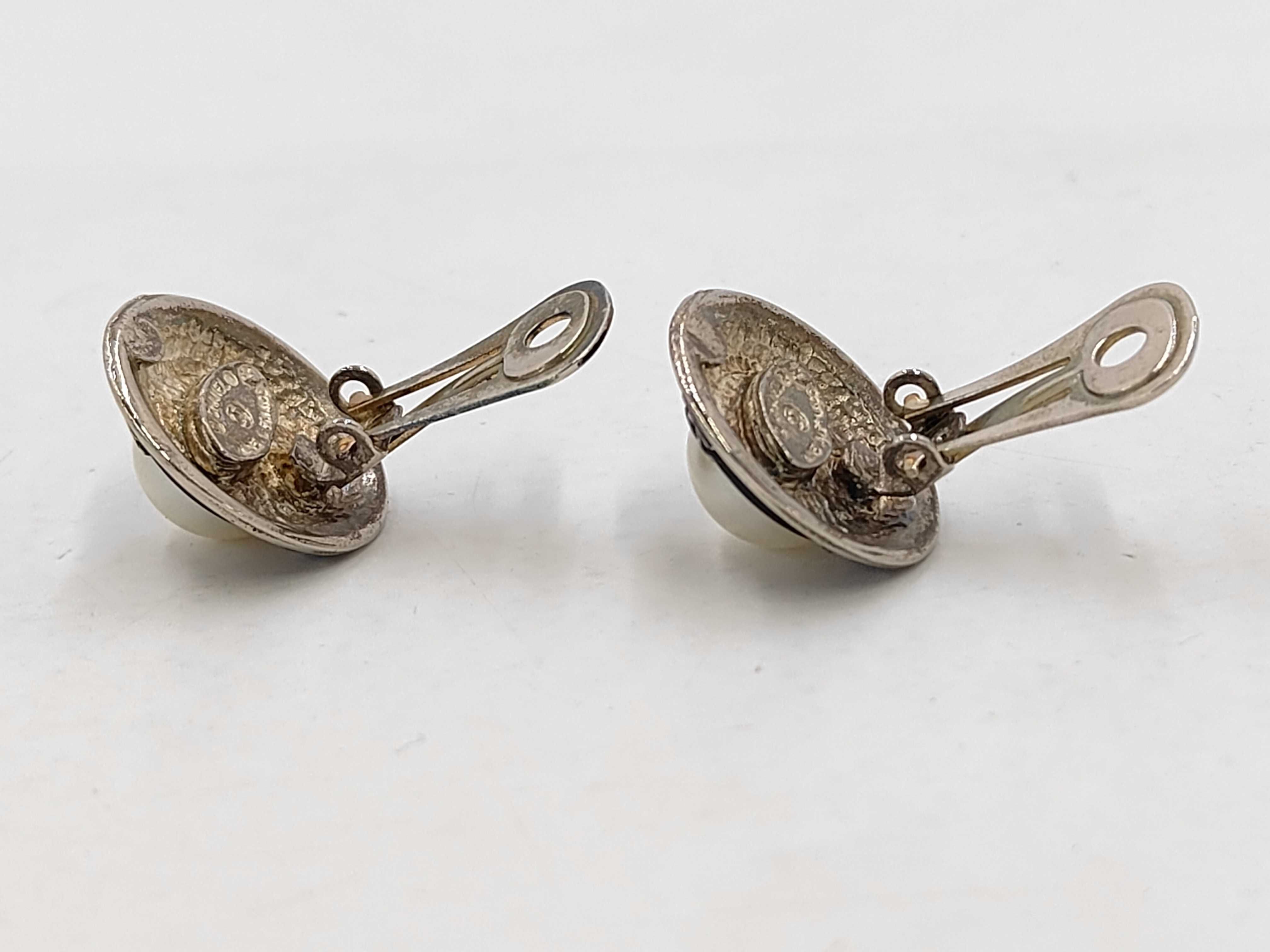 pearl earrings — view 3