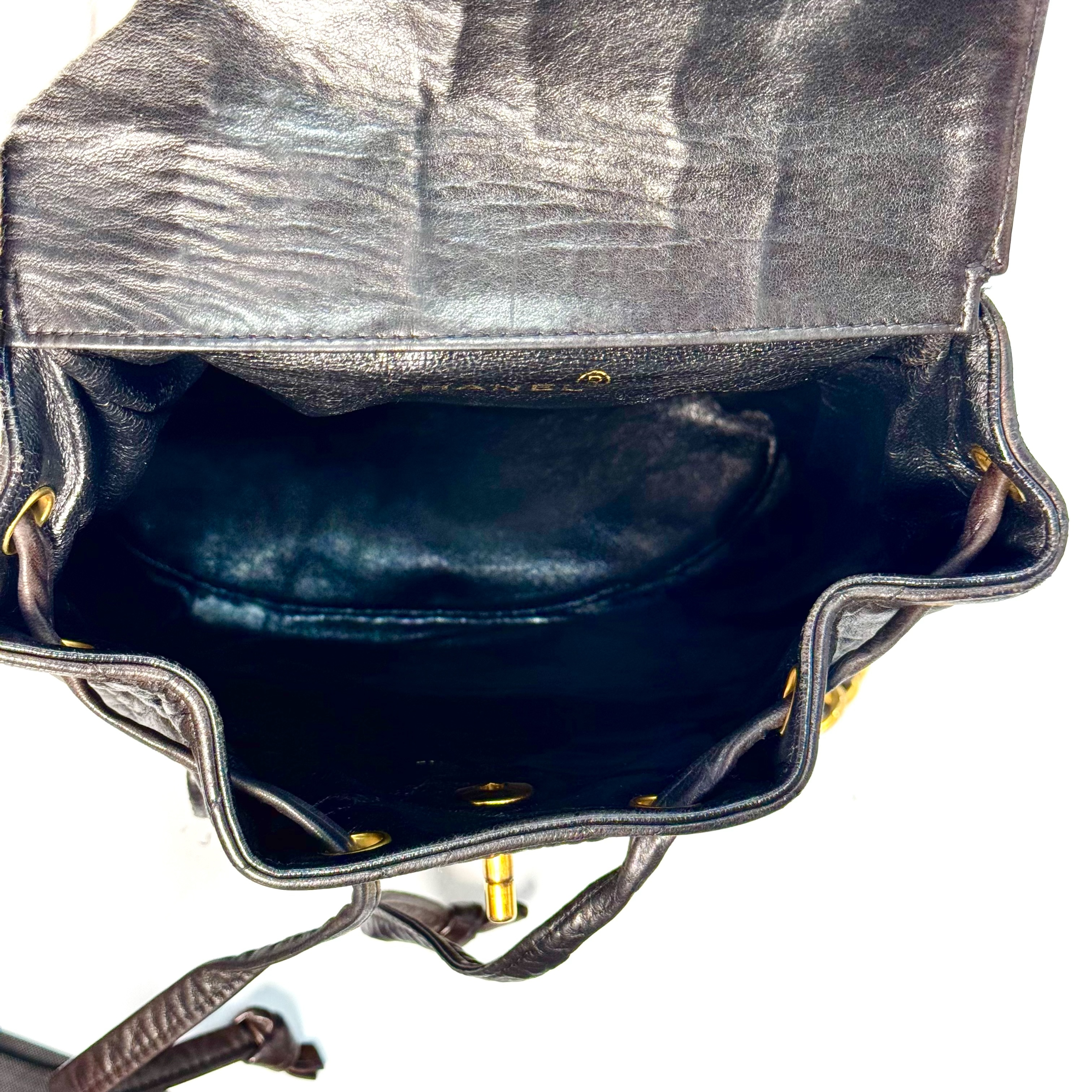 Matelassé Lambskin Turnlock Drawstring Mini Backpack with Guarantee Card 3793574 Backpack — view 6